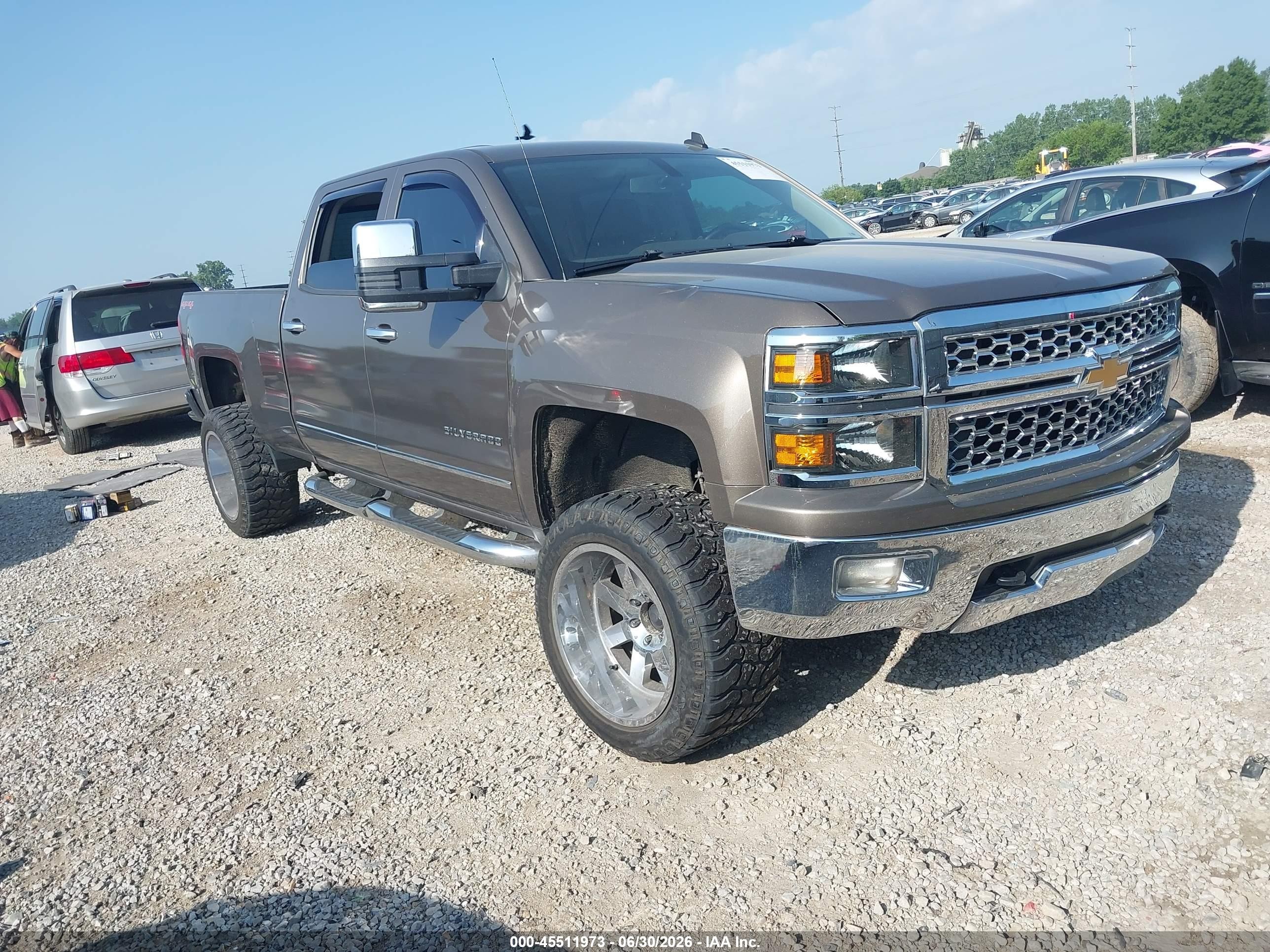 2014 Chevrolet Silverado 1500 Ltz Коричневый vin: 1GCUKSEC0EF192955