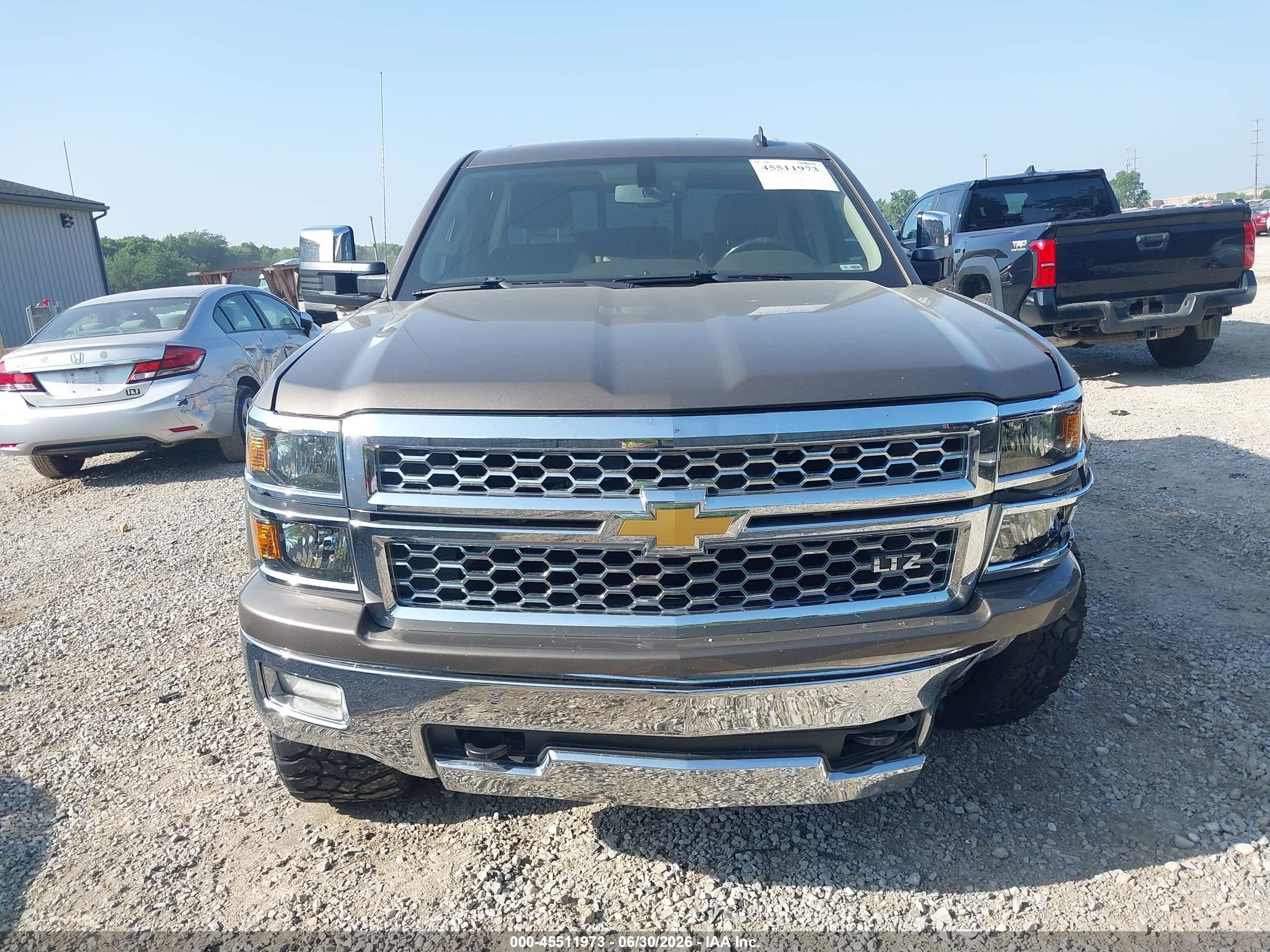 2014 Chevrolet Silverado 1500 Ltz Коричневый vin: 1GCUKSEC0EF192955