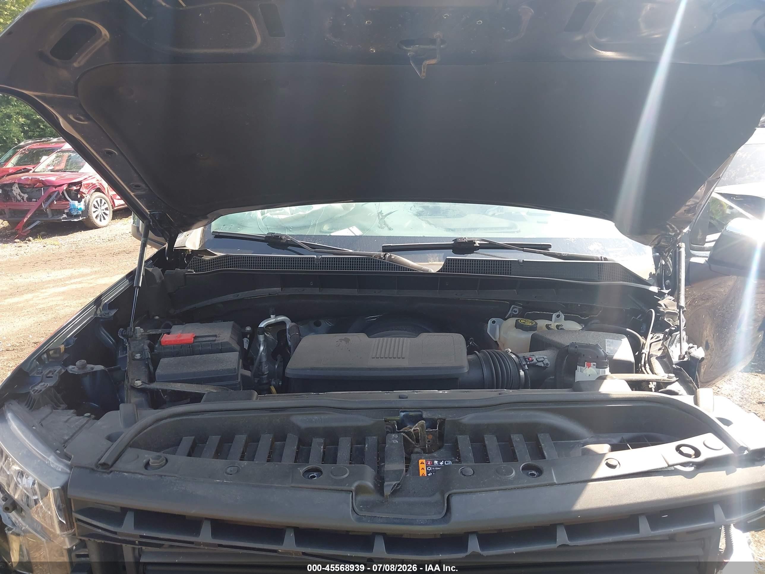 2021 Chevrolet Silverado 1500   Blue vin: 1GCUYDED9MZ192906