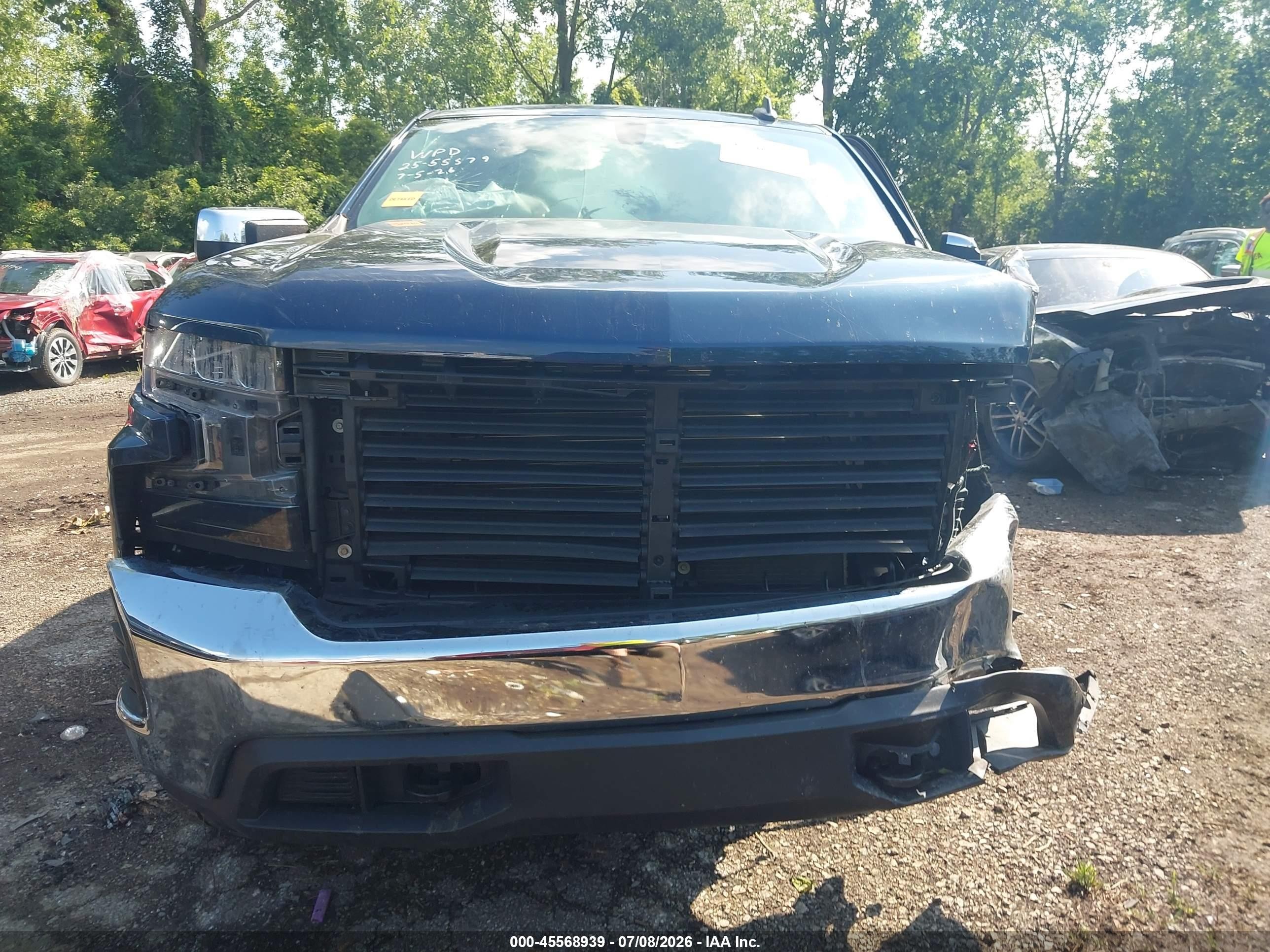 2021 Chevrolet Silverado 1500   Blue vin: 1GCUYDED9MZ192906