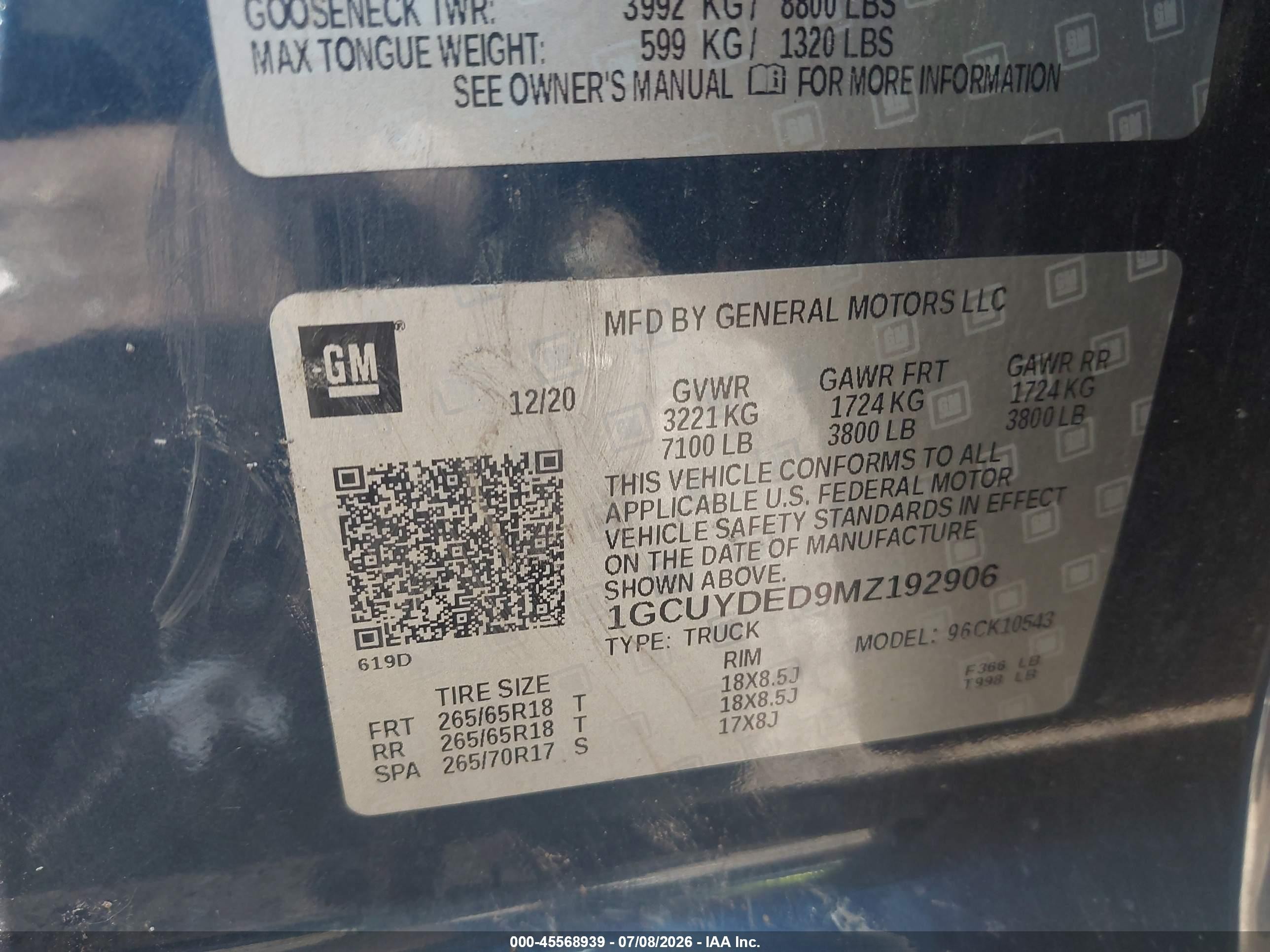 2021 Chevrolet Silverado 1500   Blue vin: 1GCUYDED9MZ192906