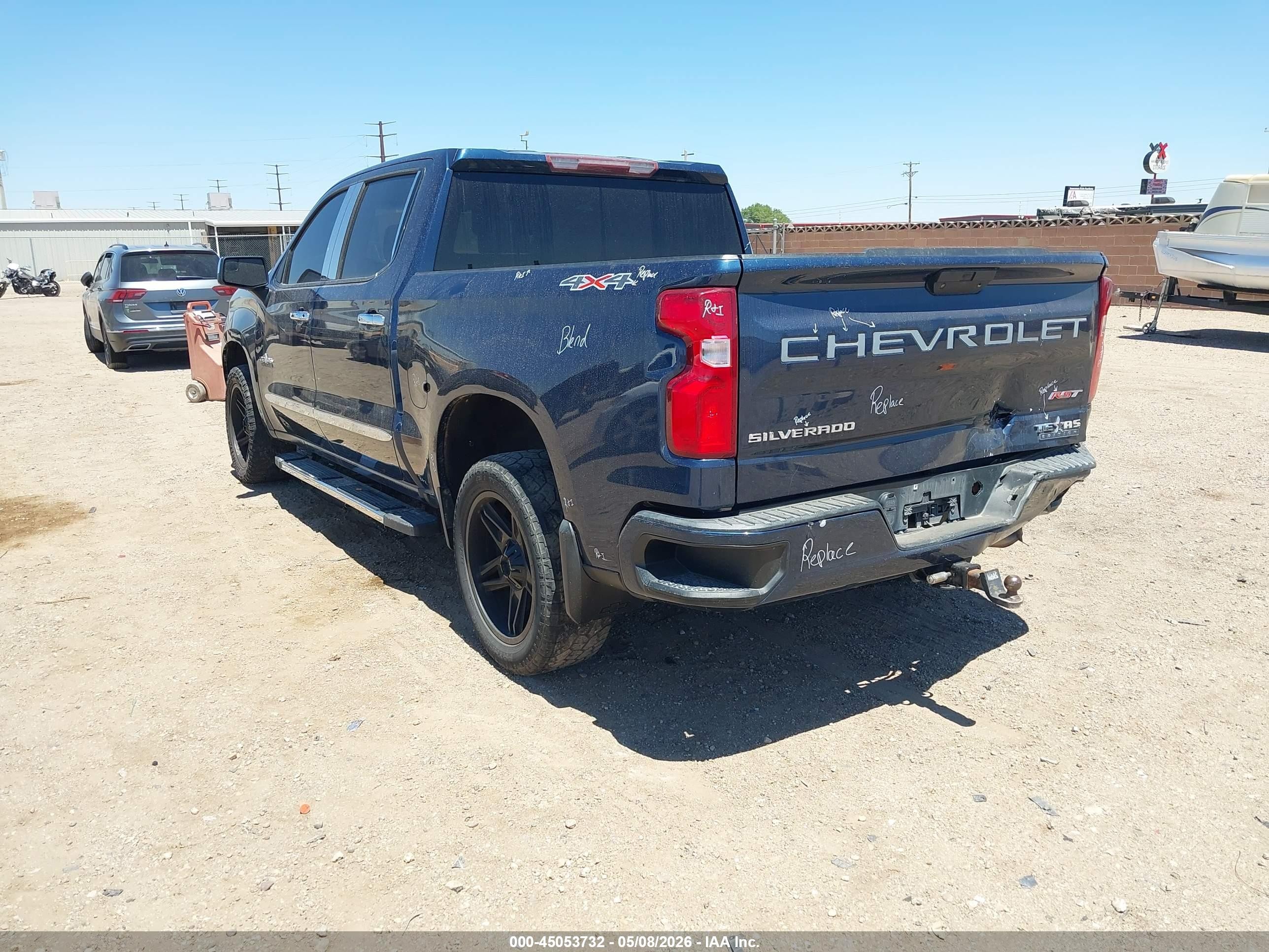2019 Chevrolet Silverado 1500 Rst Синий vin: 1GCUYEED1KZ216215
