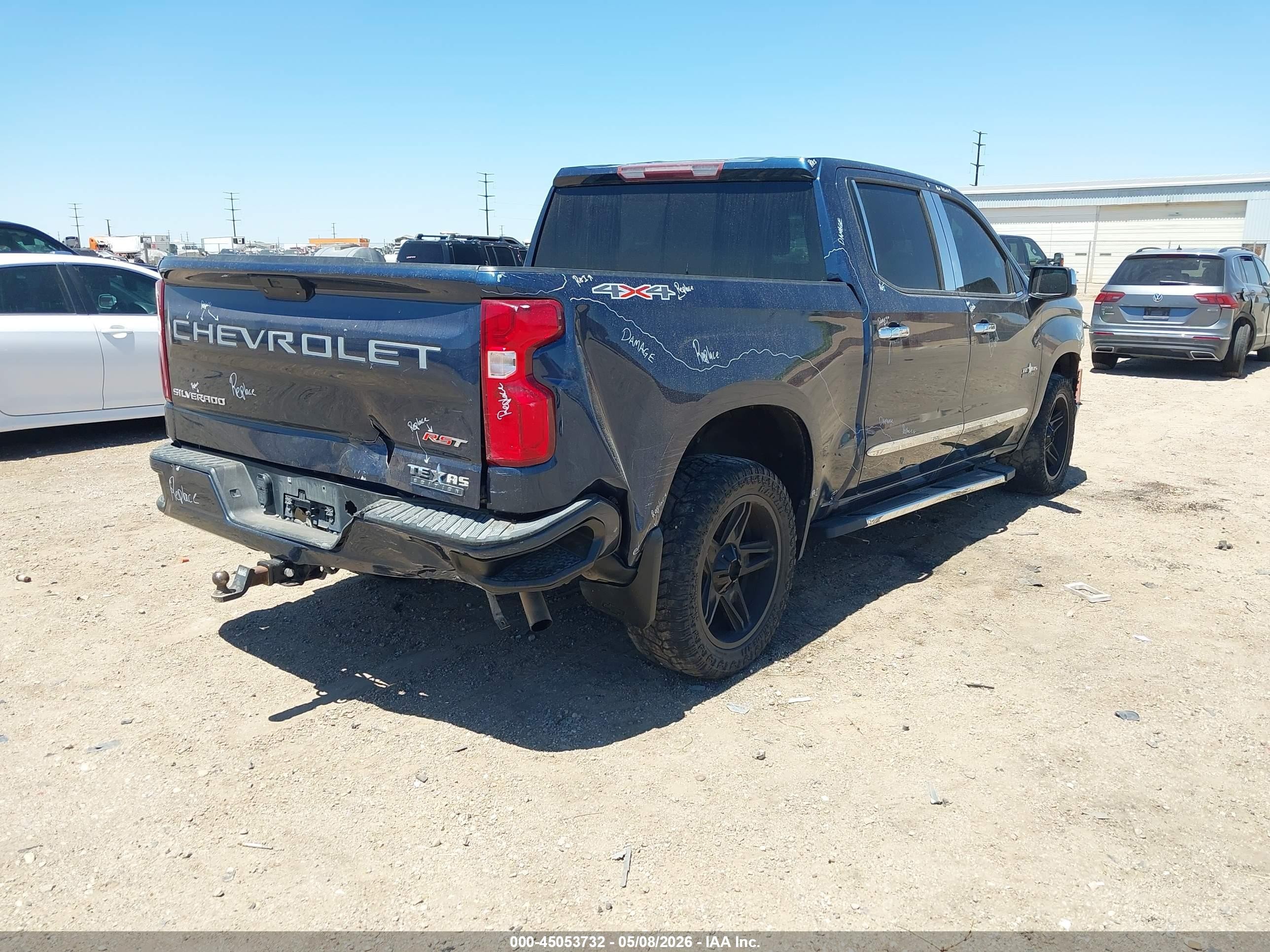 2019 Chevrolet Silverado 1500 Rst Синий vin: 1GCUYEED1KZ216215