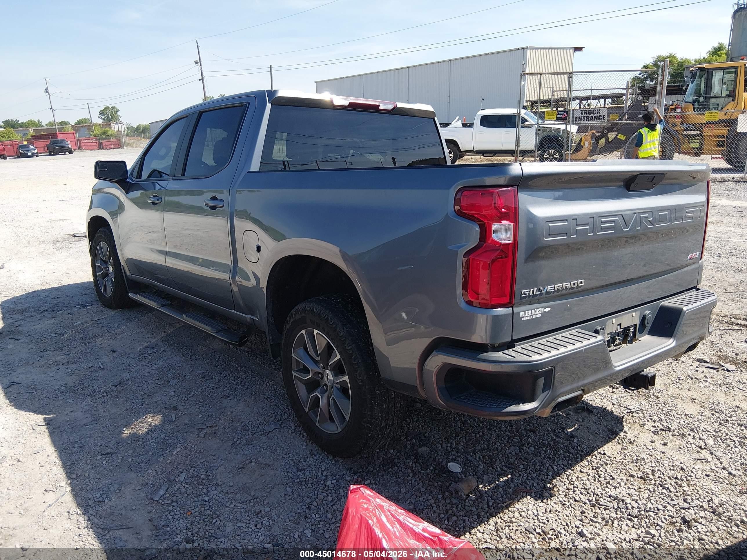 2022 Chevrolet Silverado 1500 Ltd 4wd  Short Bed Rst Серый vin: 1GCUYEED5NZ171395