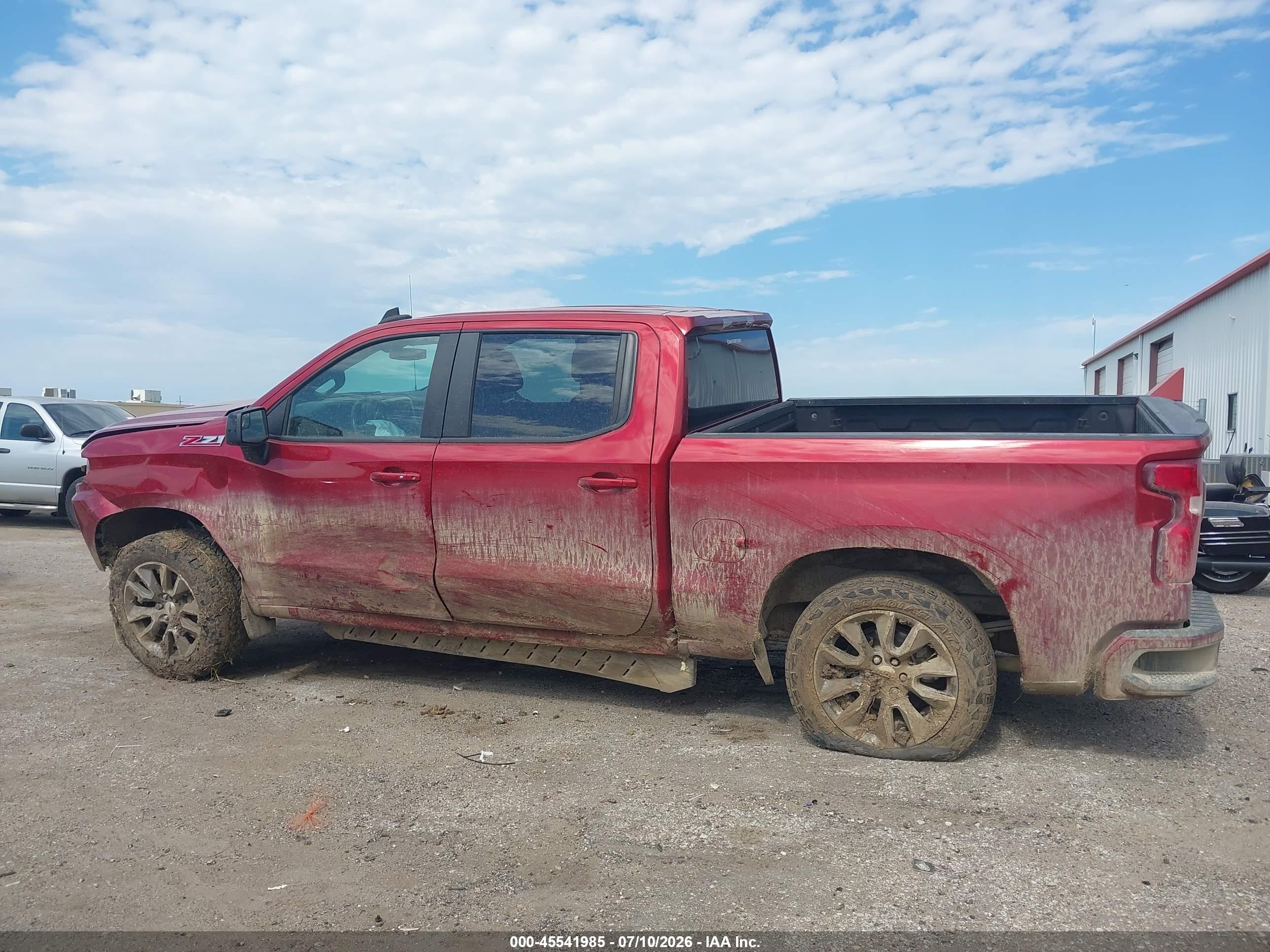2021 Chevrolet Silverado 1500 4wd  Short Bed Rst Red vin: 1GCUYEED7MZ180064