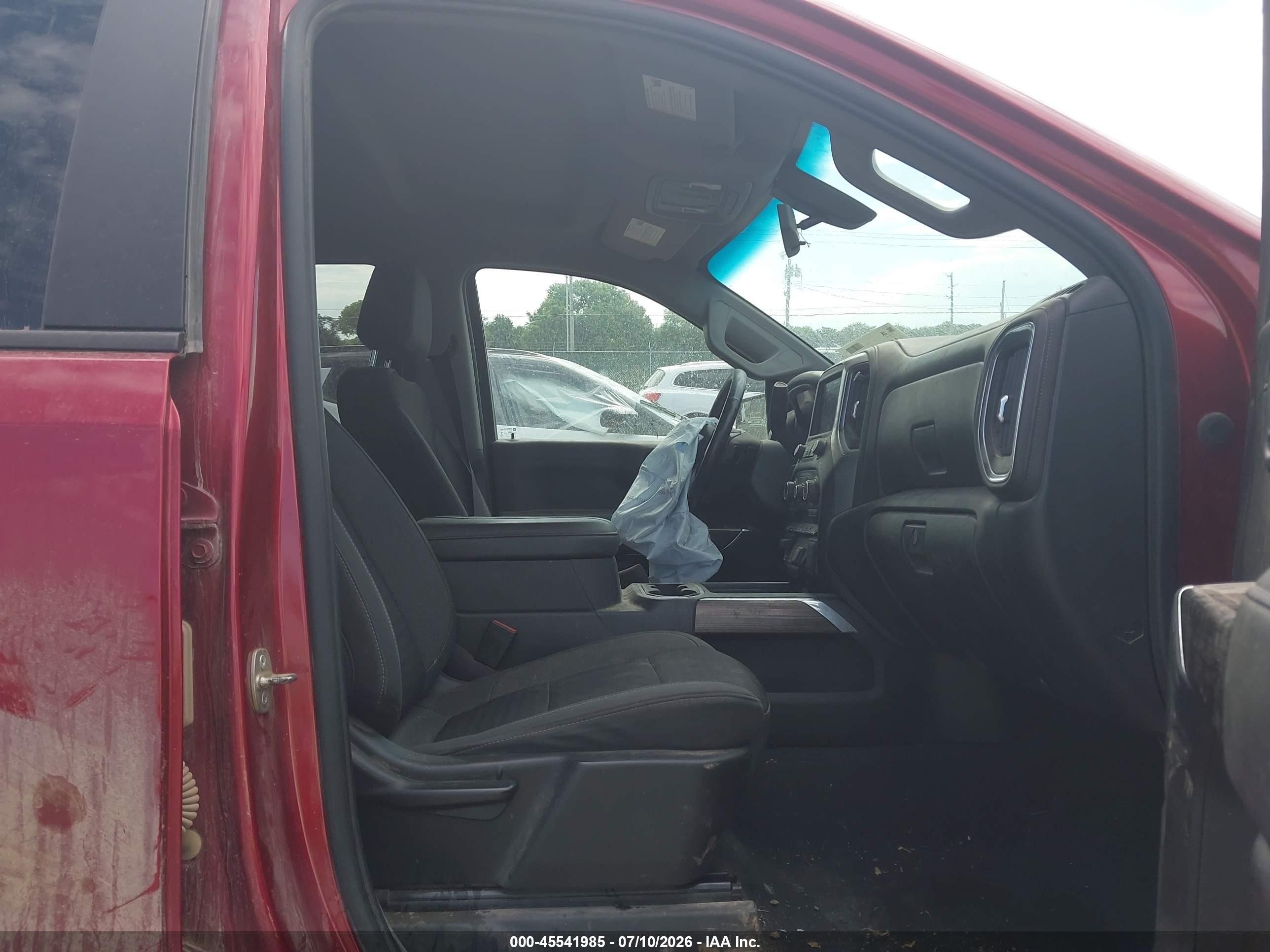 2021 Chevrolet Silverado 1500 4wd  Short Bed Rst Red vin: 1GCUYEED7MZ180064