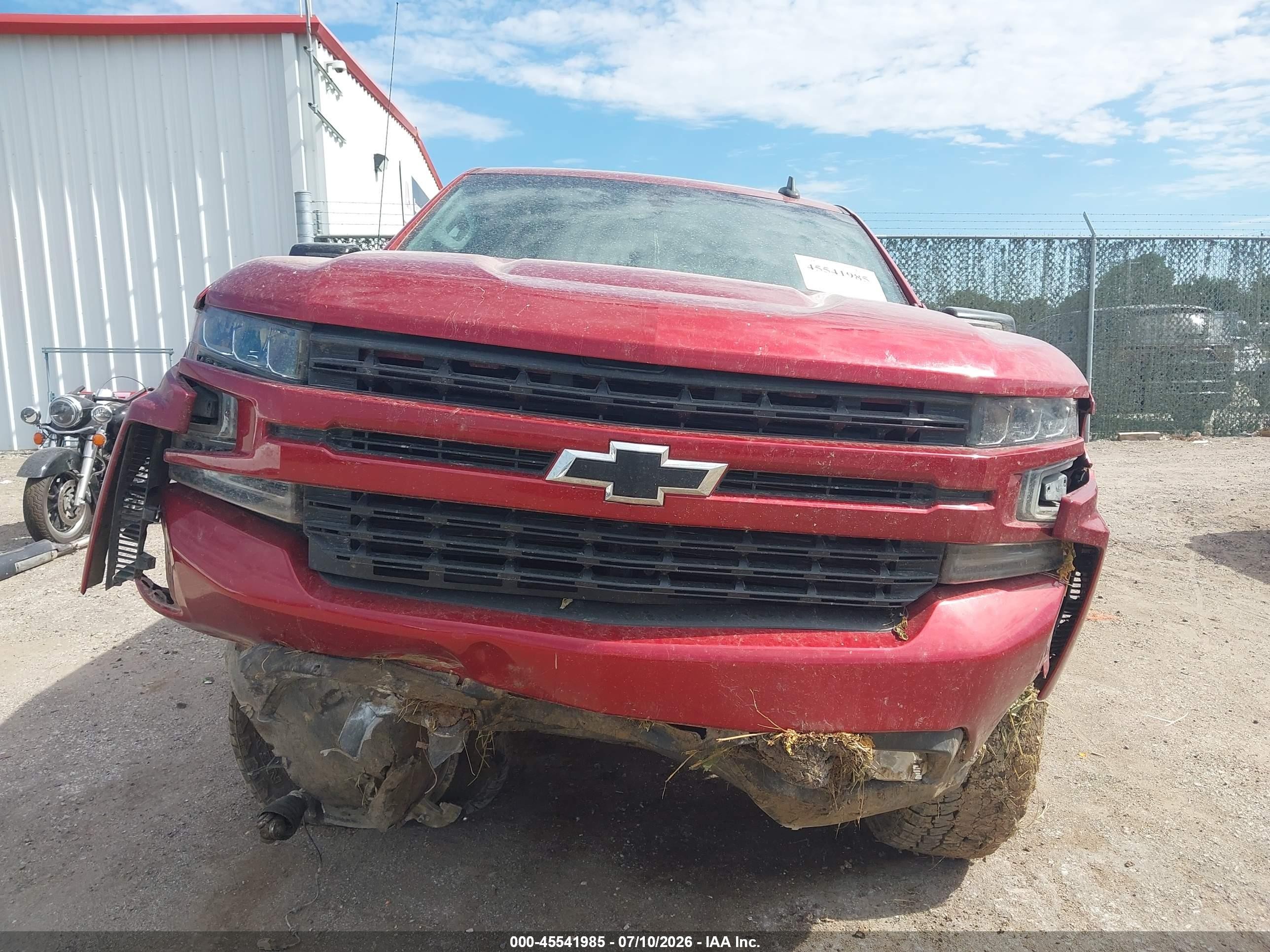 2021 Chevrolet Silverado 1500 4wd  Short Bed Rst Red vin: 1GCUYEED7MZ180064