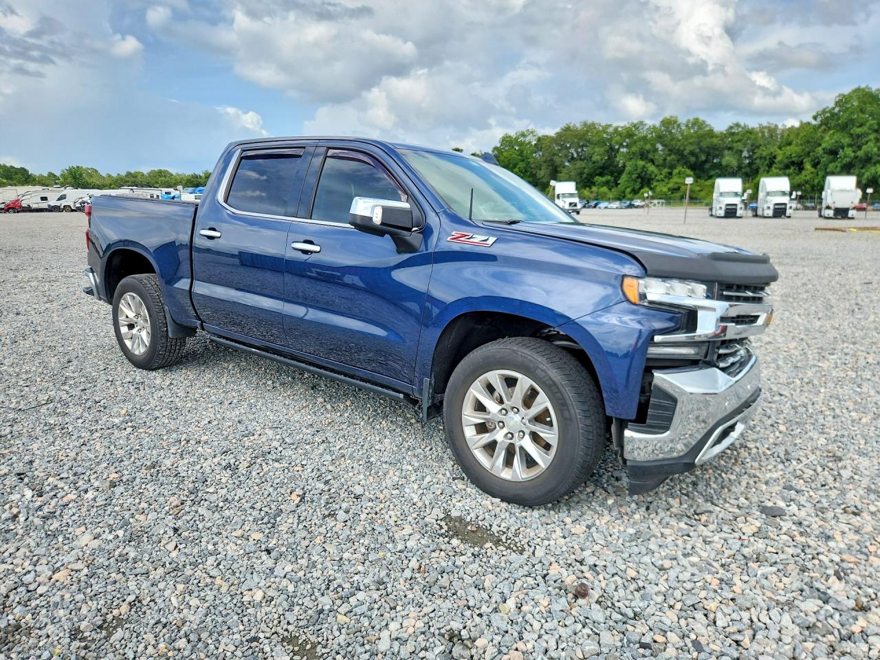 2021 Chevrolet Silverado K1500 Ltz Blue vin: 1GCUYGED0MZ166146
