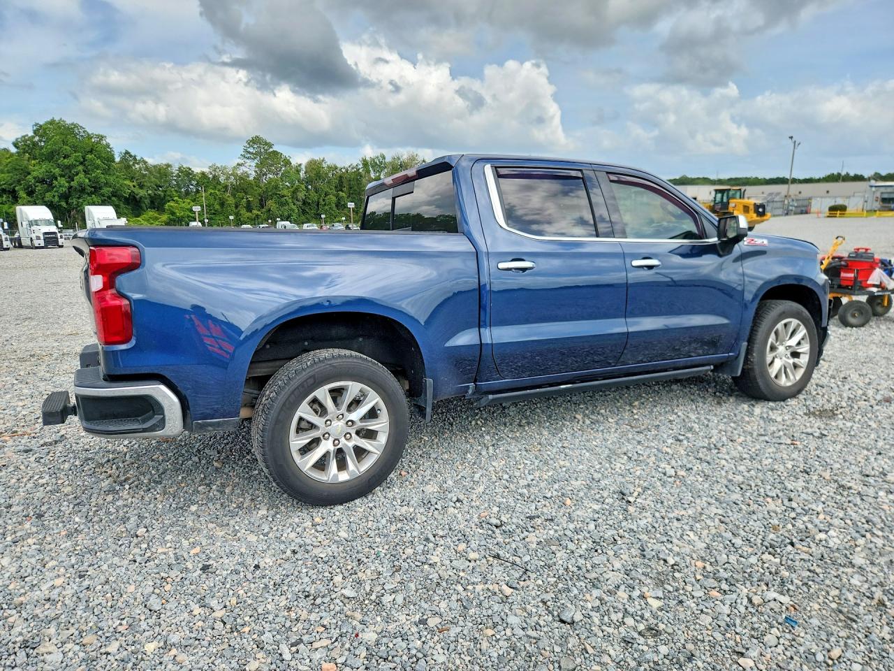 2021 Chevrolet Silverado K1500 Ltz Blue vin: 1GCUYGED0MZ166146