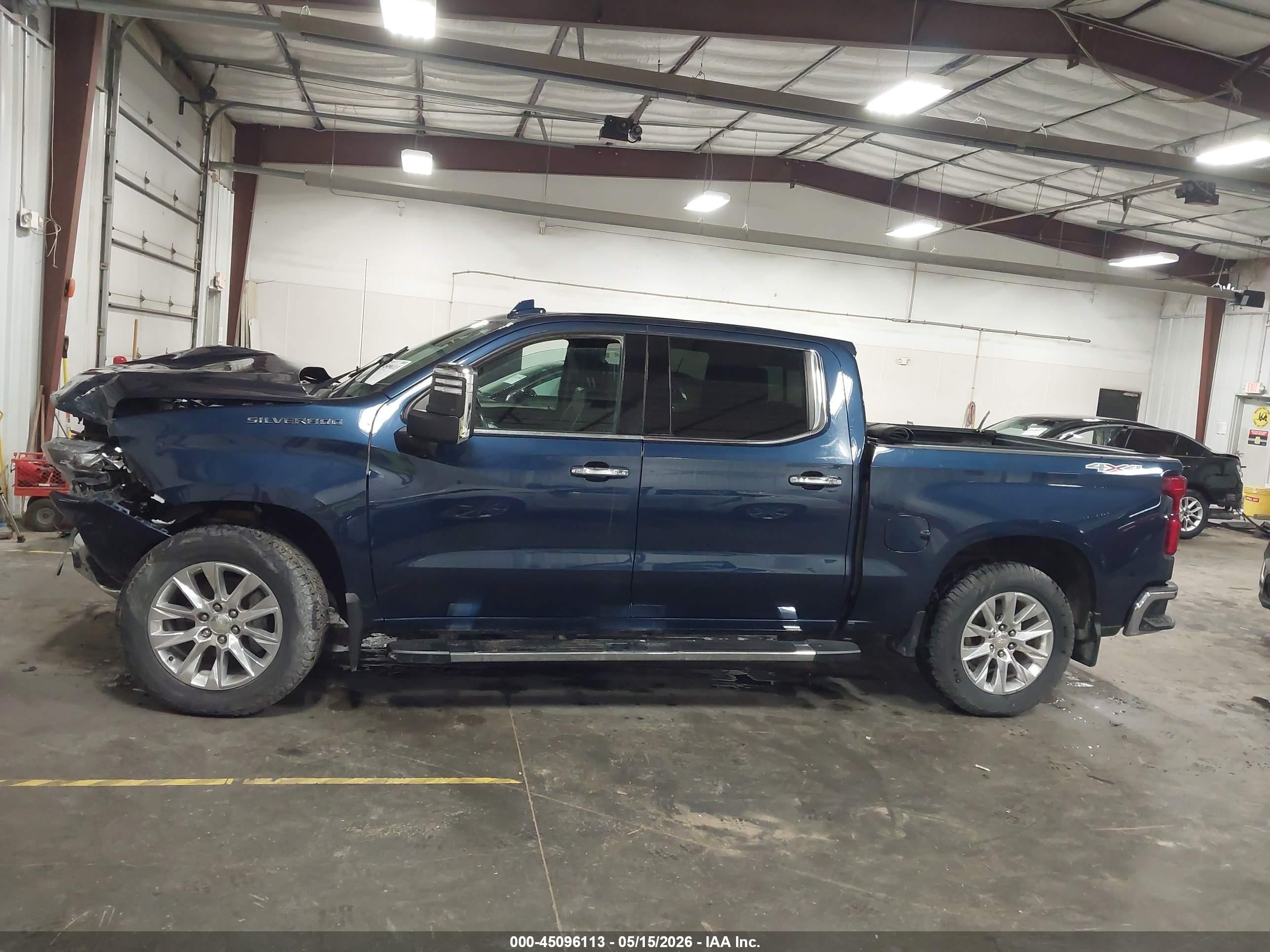 2021 Chevrolet Silverado 1500 4wd  Short Bed Ltz Blue vin: 1GCUYGED0MZ264142