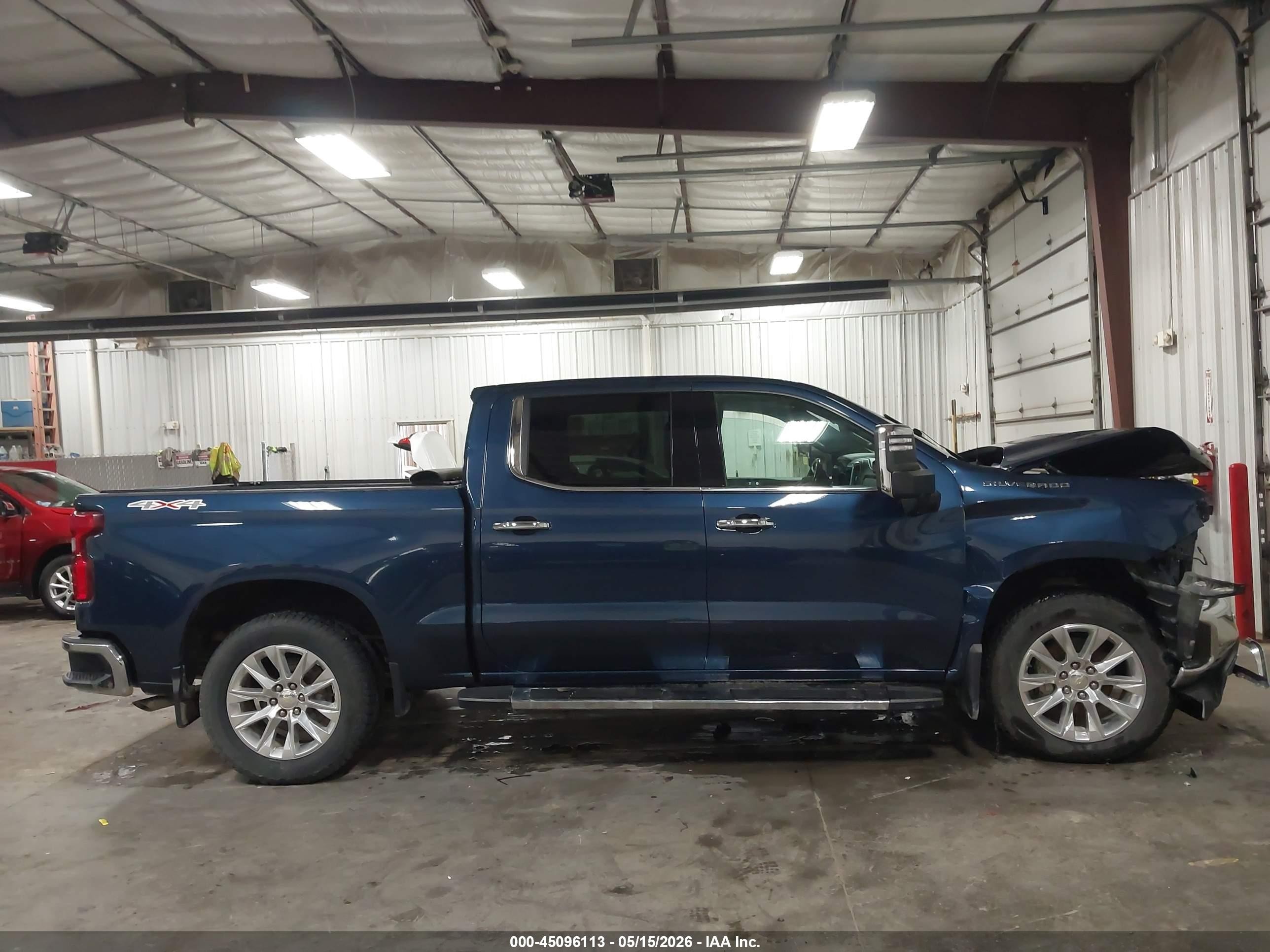 2021 Chevrolet Silverado 1500 4wd  Short Bed Ltz Blue vin: 1GCUYGED0MZ264142