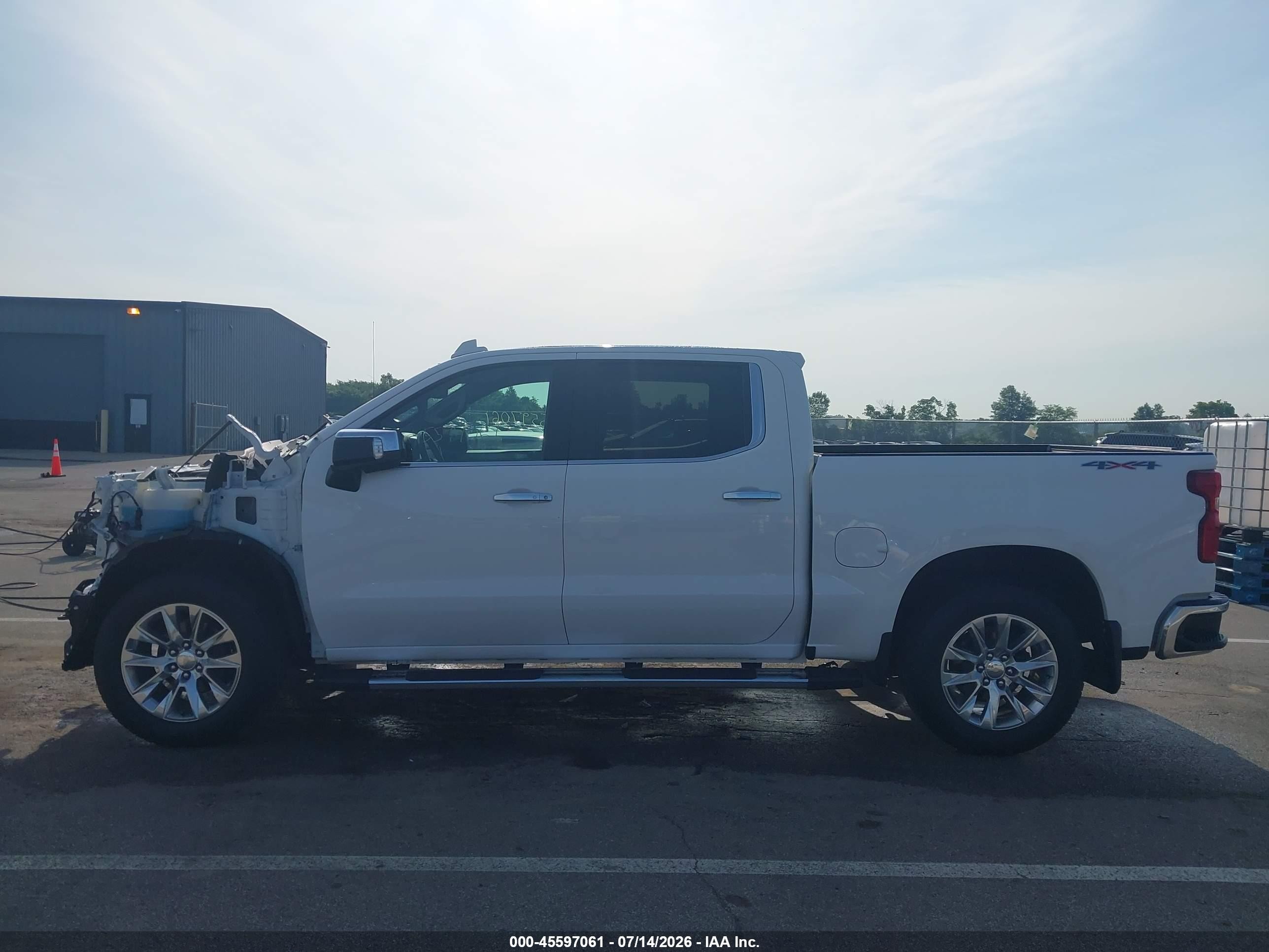 2021 Chevrolet Silverado 1500 4wd  Short Bed Ltz White vin: 1GCUYGED2MZ183580