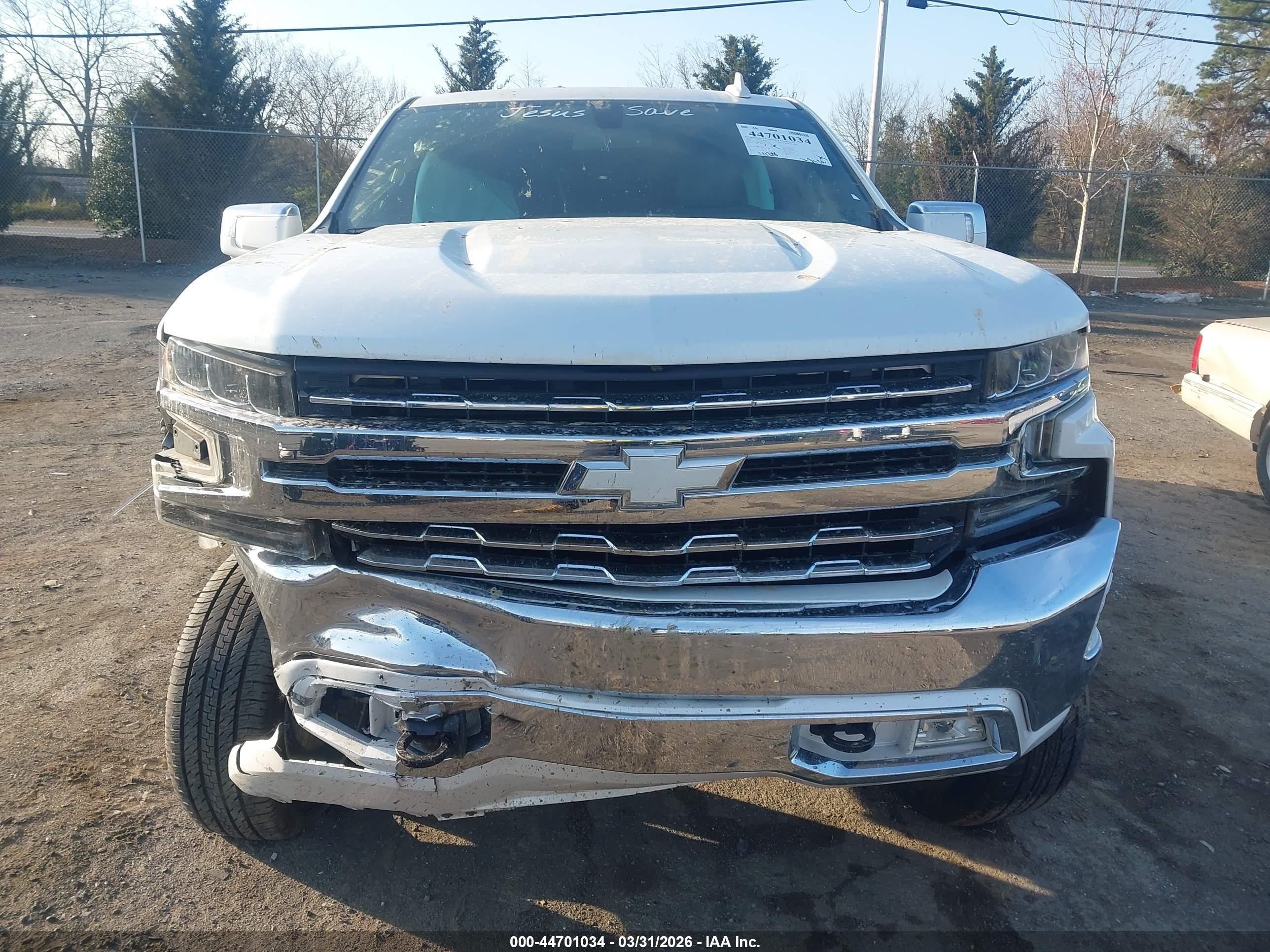 2019 Chevrolet Silverado 1500 Ltz Белый vin: 1GCUYGED8KZ157806