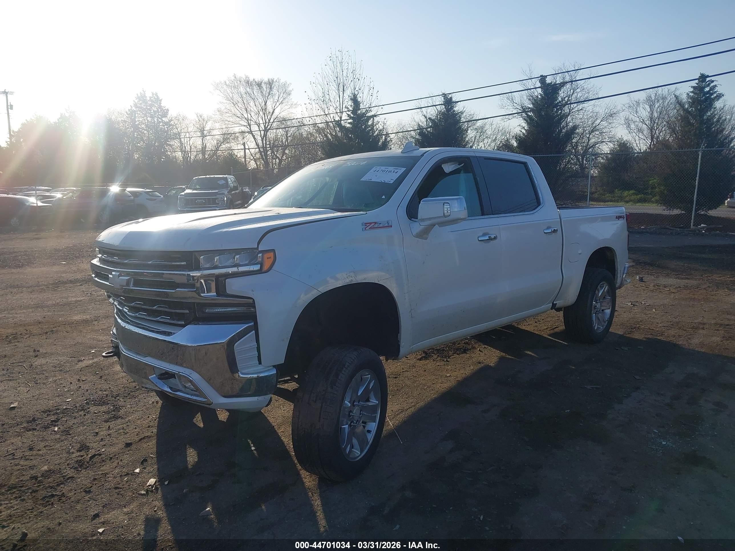 2019 Chevrolet Silverado 1500 Ltz Белый vin: 1GCUYGED8KZ157806
