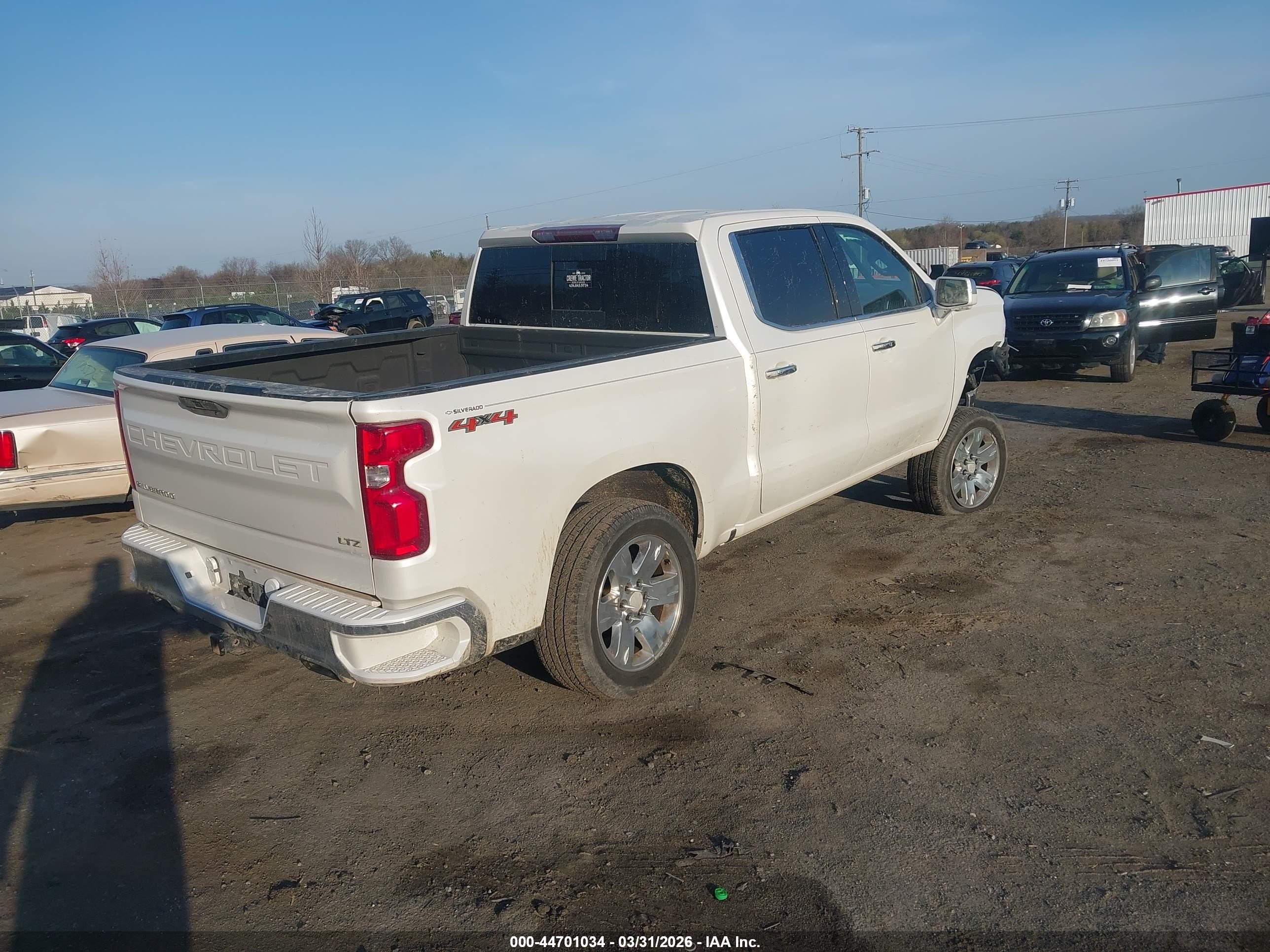 2019 Chevrolet Silverado 1500 Ltz Белый vin: 1GCUYGED8KZ157806