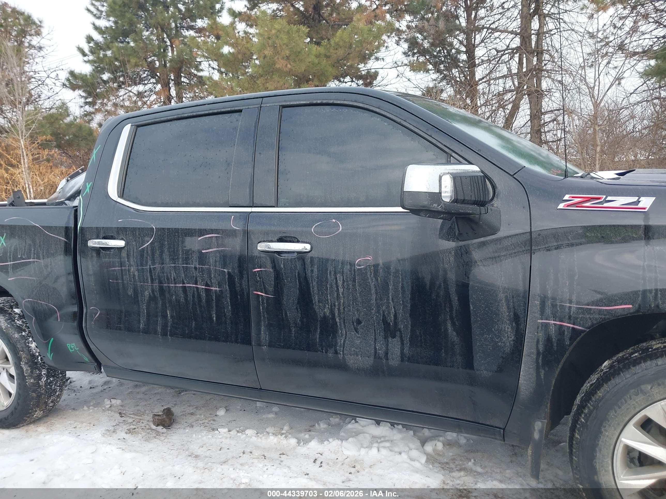 2019 Chevrolet Silverado 1500 Ltz Black vin: 1GCUYGEL5KZ168172