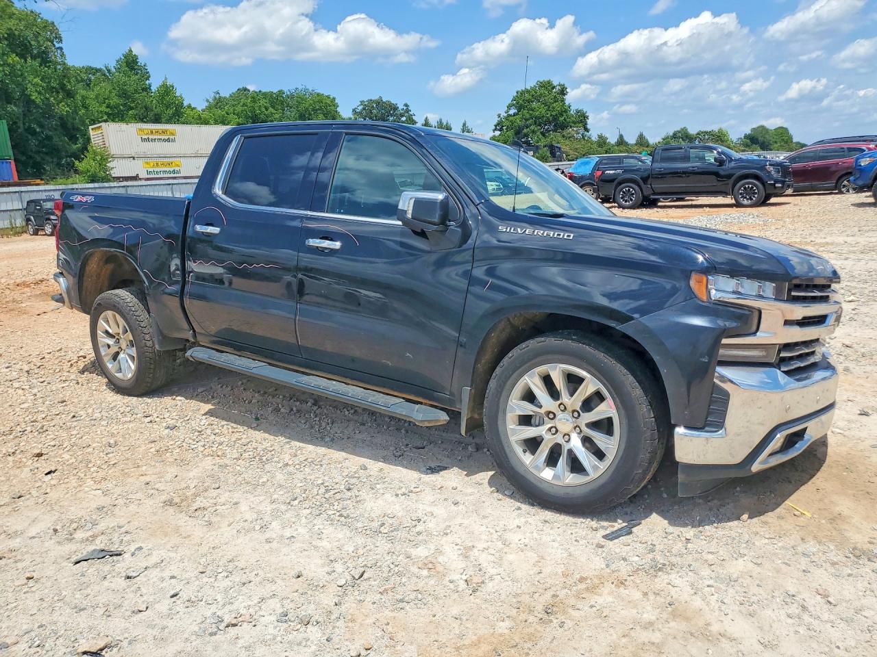 2020 Chevrolet Silverado K1500 Ltz Black vin: 1GCUYGEL9LZ238094