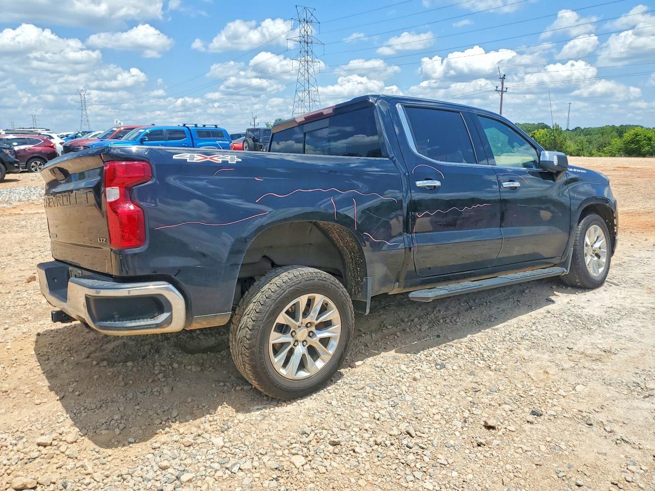 2020 Chevrolet Silverado K1500 Ltz Black vin: 1GCUYGEL9LZ238094