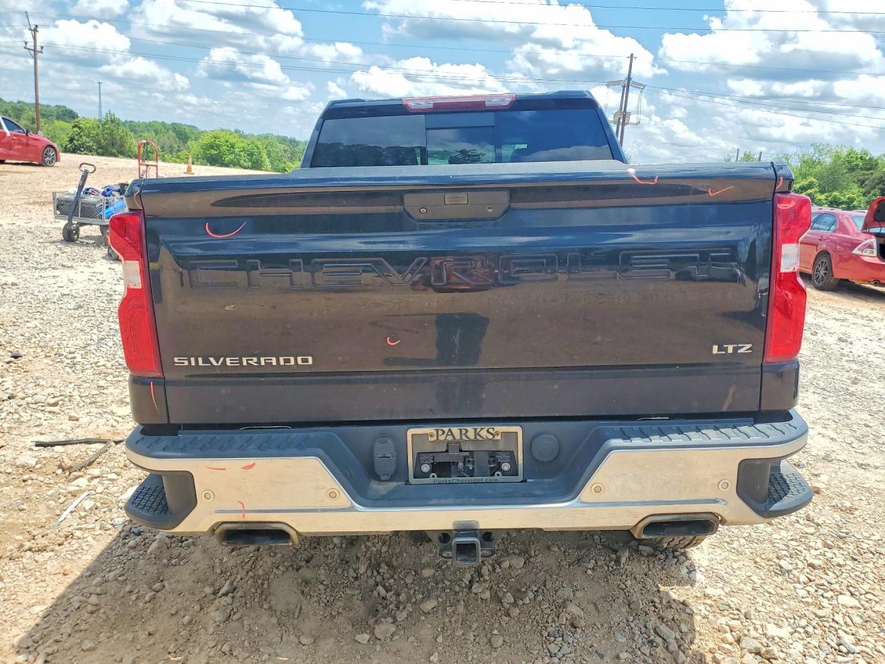 2020 Chevrolet Silverado K1500 Ltz Black vin: 1GCUYGEL9LZ238094