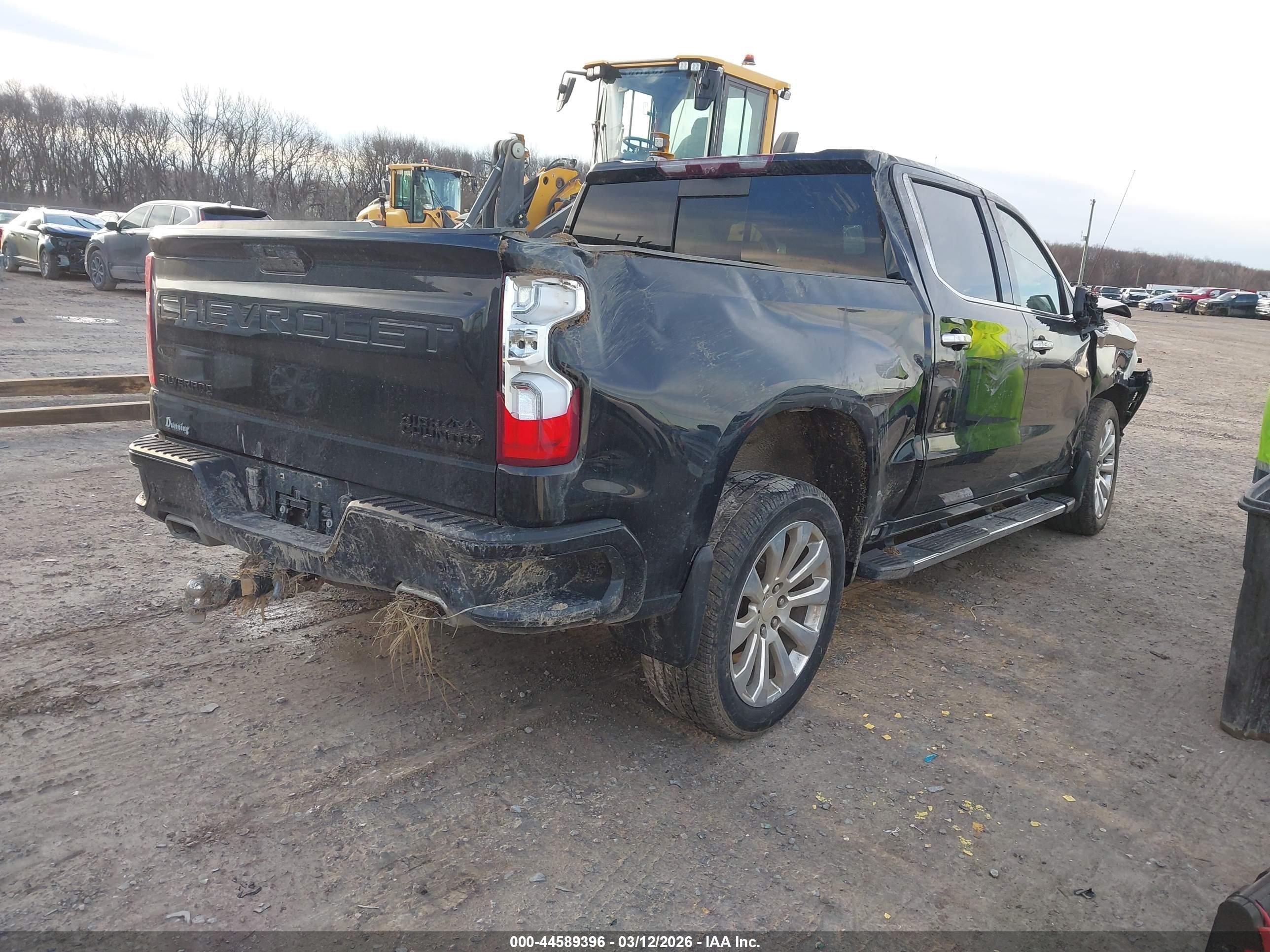 2022 Chevrolet Silverado 1500 Ltd High Country Черный vin: 1GCUYHED1NZ125550