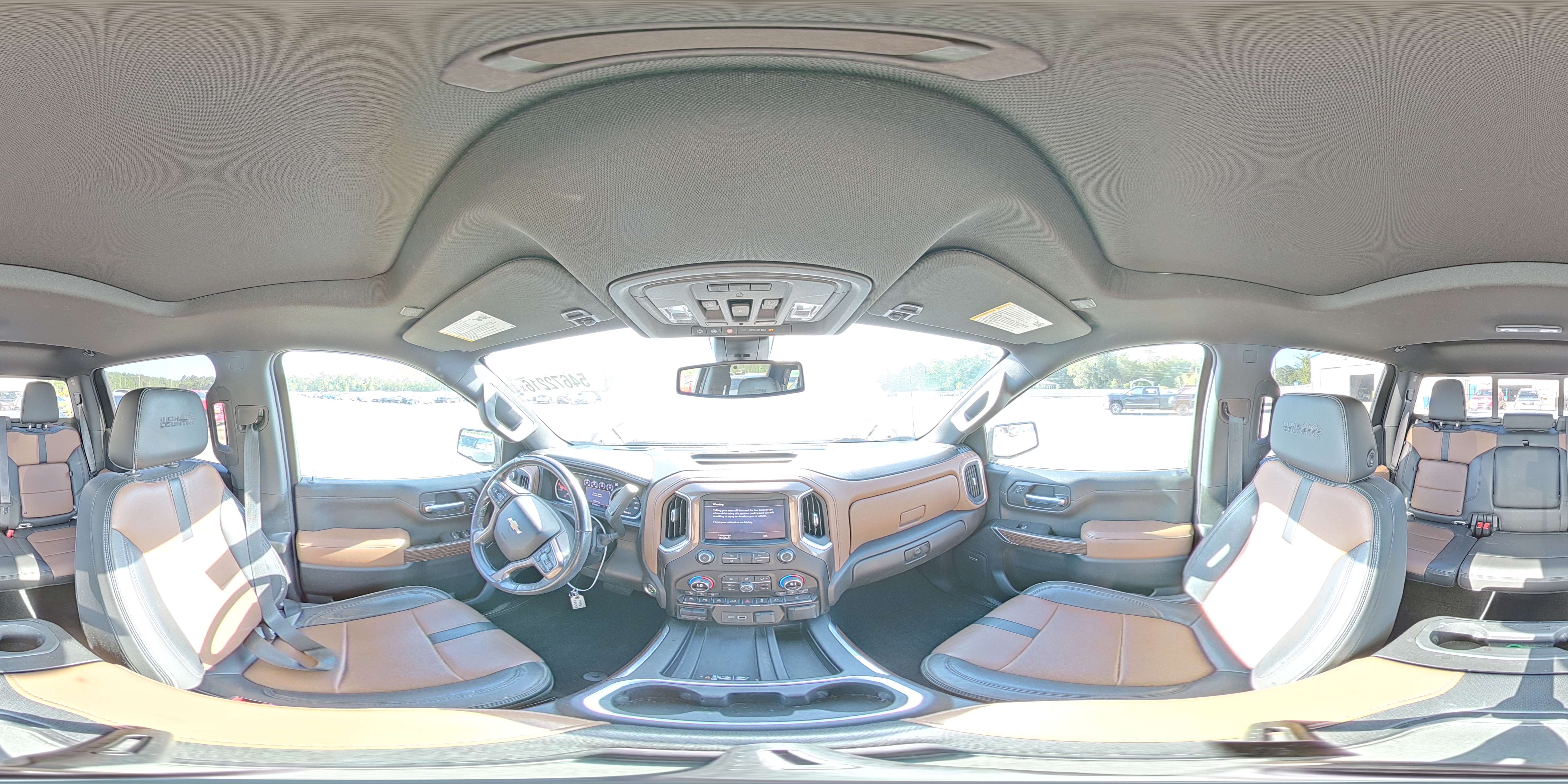 2020 Chevrolet Silverado K1500 High Country White vin: 1GCUYHED2LZ237240
