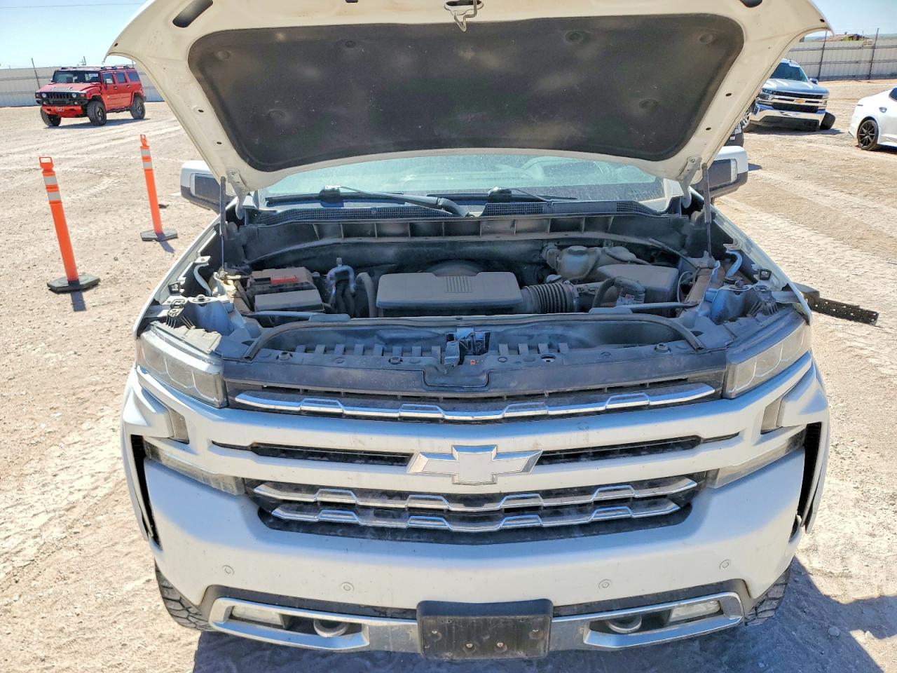 2020 Chevrolet Silverado K1500 High Country White vin: 1GCUYHED8LZ253734