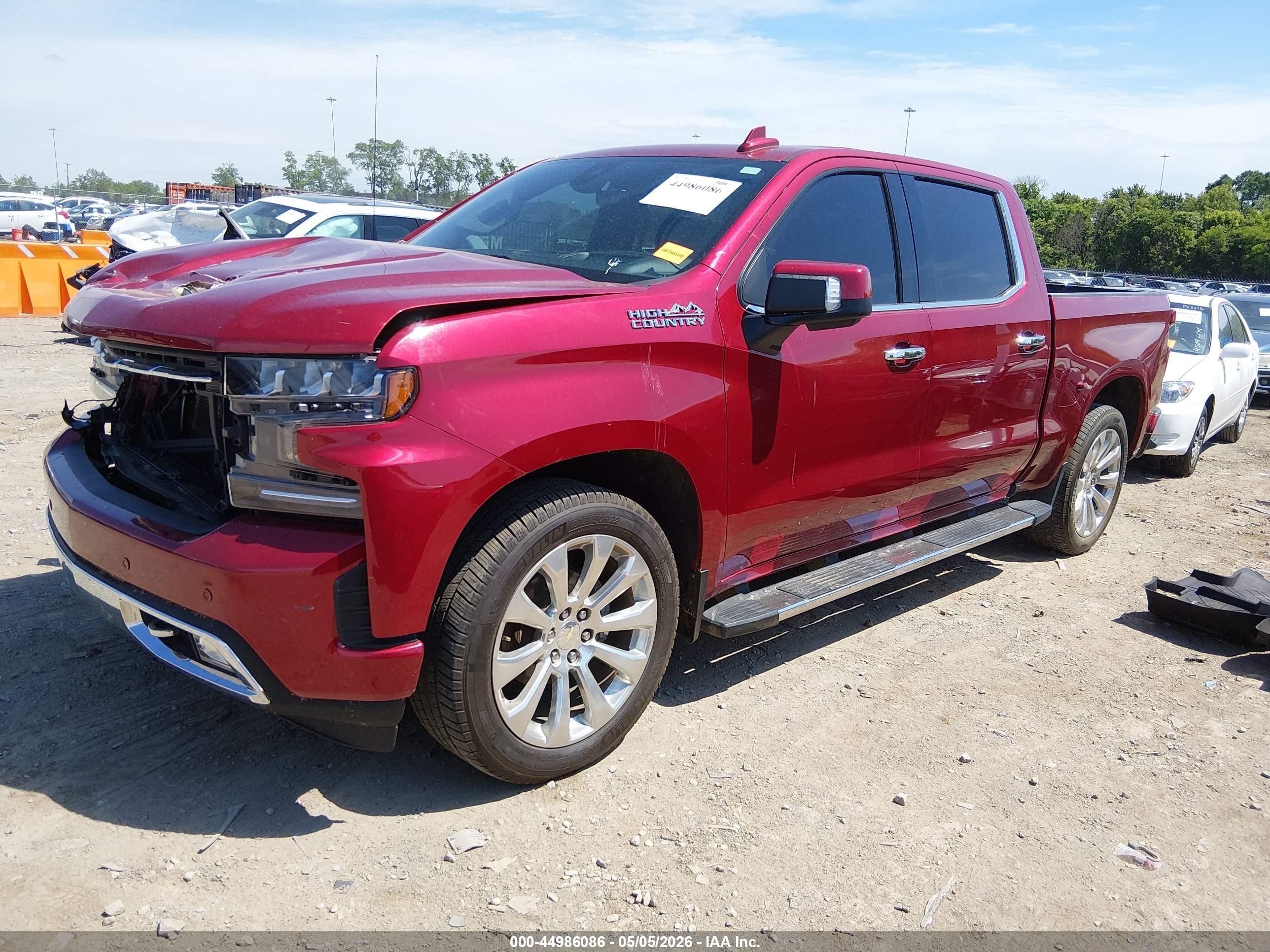 2019 Chevrolet Silverado 1500 High Country Красный vin: 1GCUYHEL5KZ156741