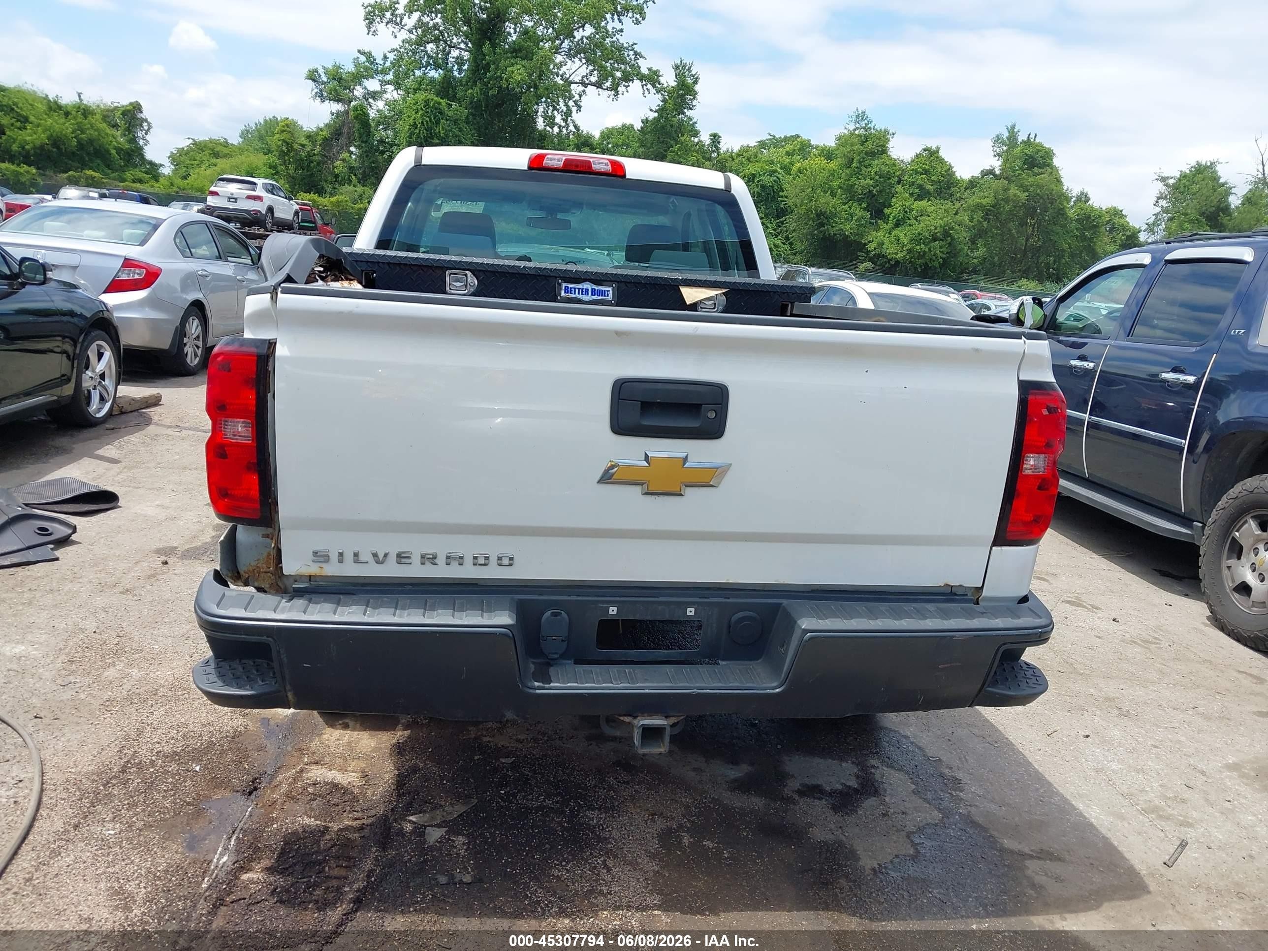 2015 Chevrolet Silverado 1500 Wt White vin: 1GCVKPEC1FZ399999