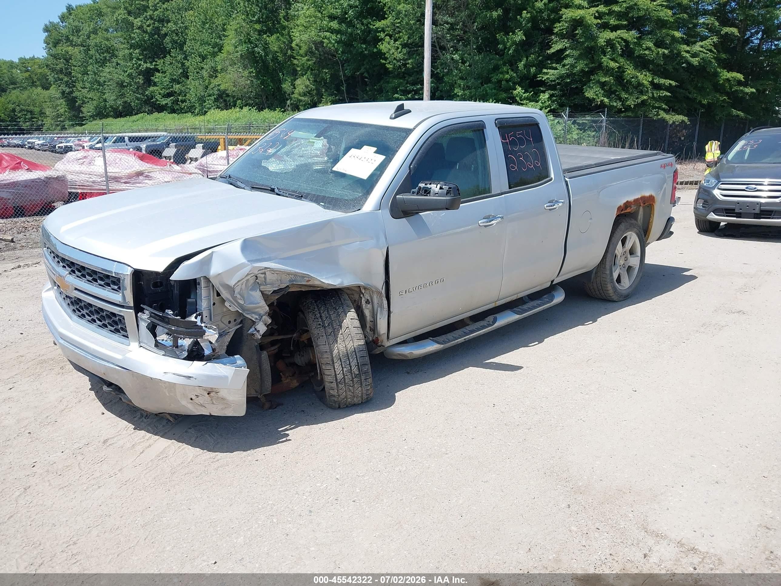 2015 Chevrolet Silverado 1500 Ls Silver vin: 1GCVKPEC2FZ298471