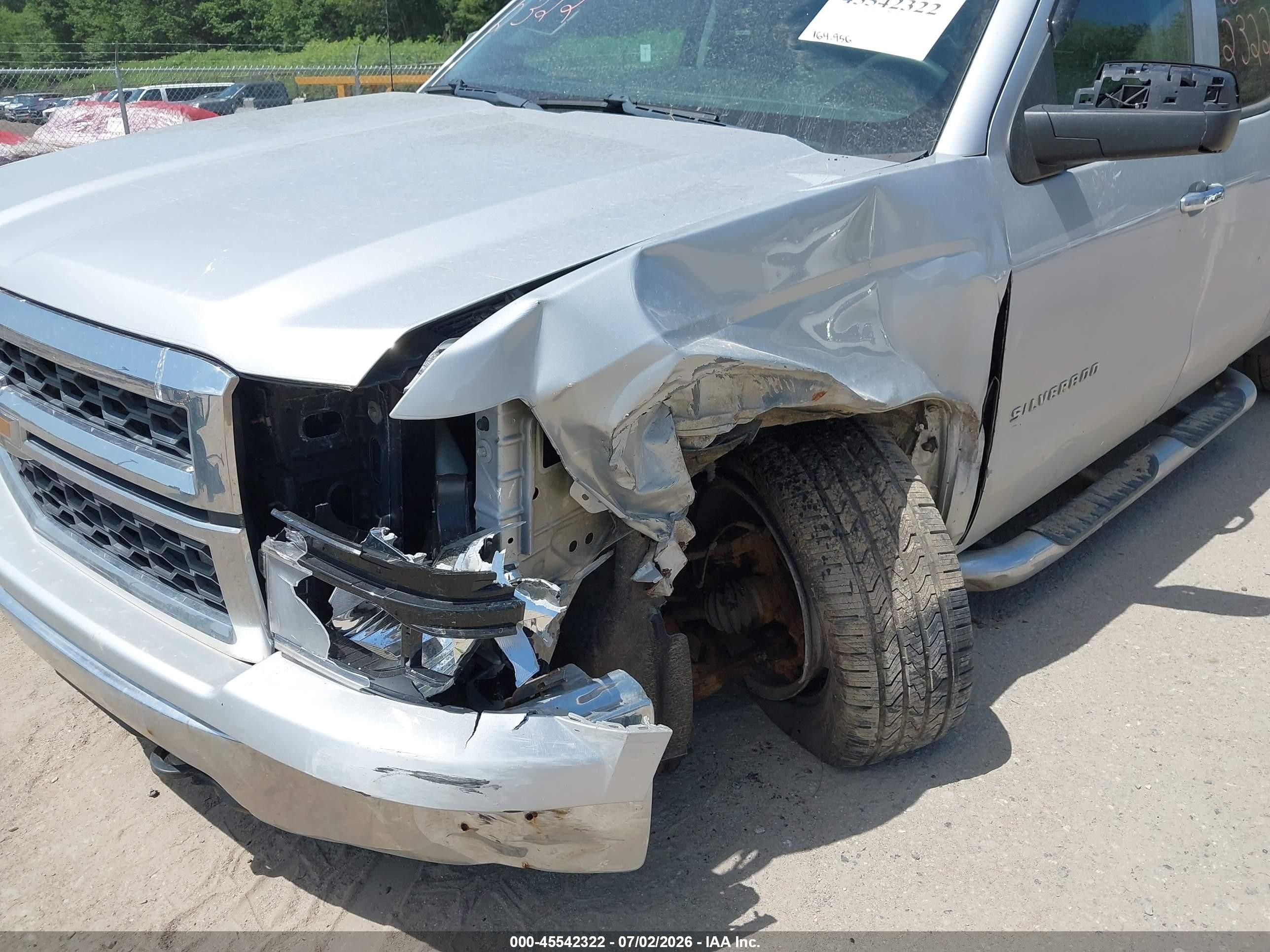 2015 Chevrolet Silverado 1500 Ls Silver vin: 1GCVKPEC2FZ298471