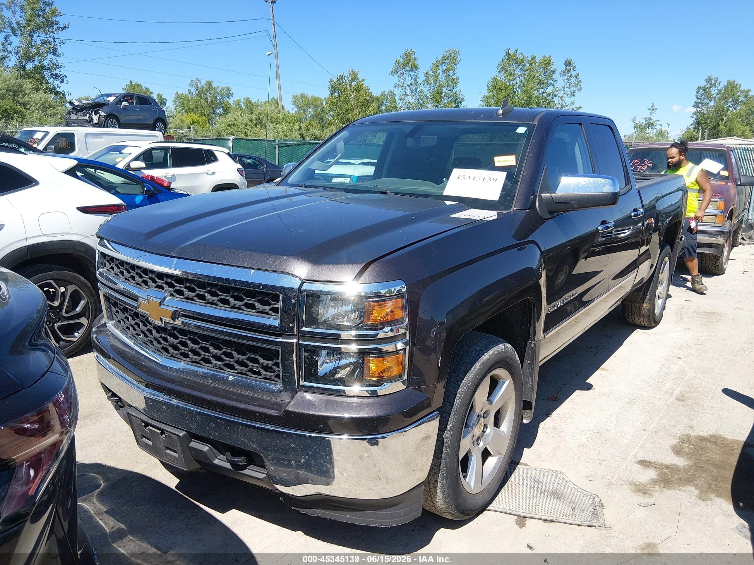 2015 Chevrolet Silverado 1500 Ls Серый vin: 1GCVKPEC2FZ313079