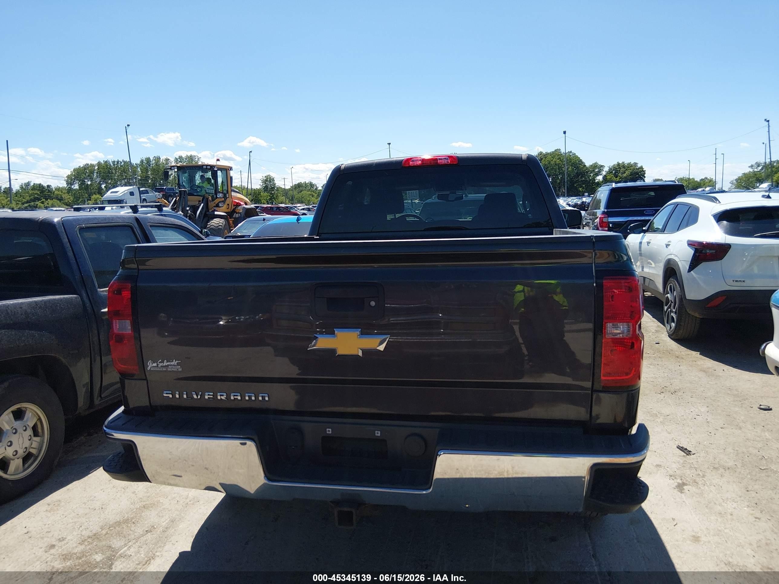 2015 Chevrolet Silverado 1500 Ls Серый vin: 1GCVKPEC2FZ313079
