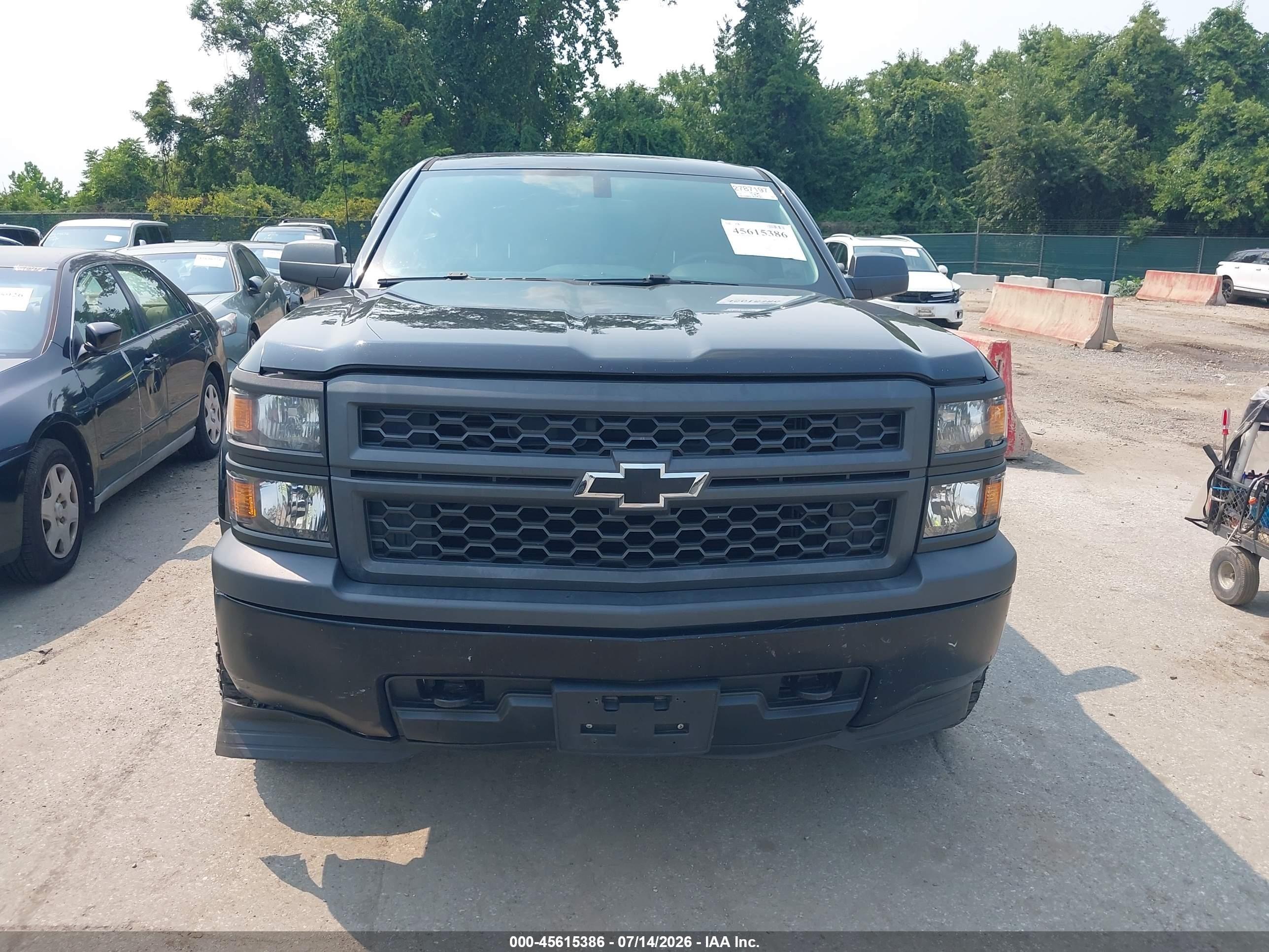 2015 Chevrolet Silverado 1500 Work Truck Black vin: 1GCVKPEC2FZ385786