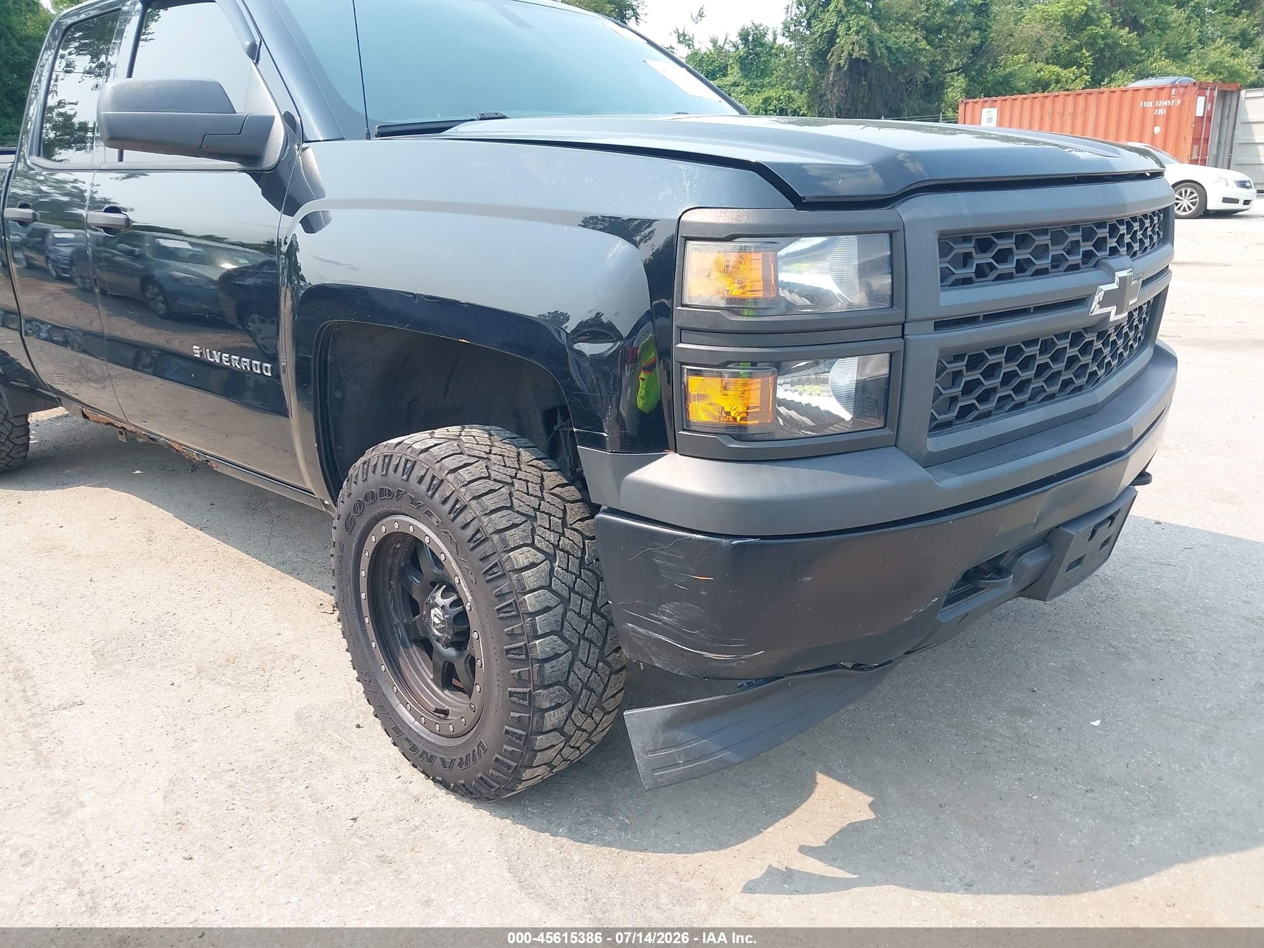 2015 Chevrolet Silverado 1500 Work Truck Black vin: 1GCVKPEC2FZ385786