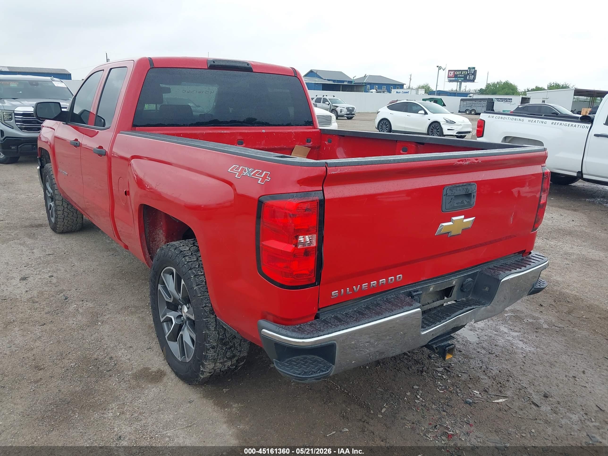2014 Chevrolet Silverado 1500 Work Truck 2wt Red vin: 1GCVKPEC4EZ339729