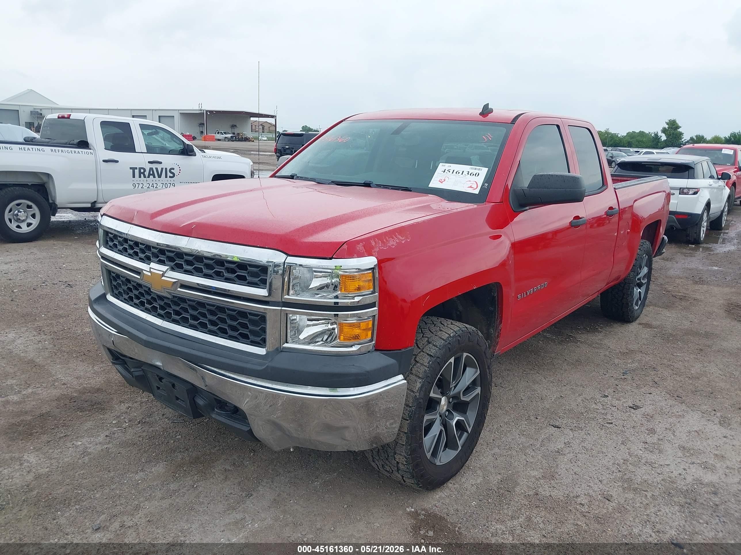 2014 Chevrolet Silverado 1500 Work Truck 2wt Red vin: 1GCVKPEC4EZ339729