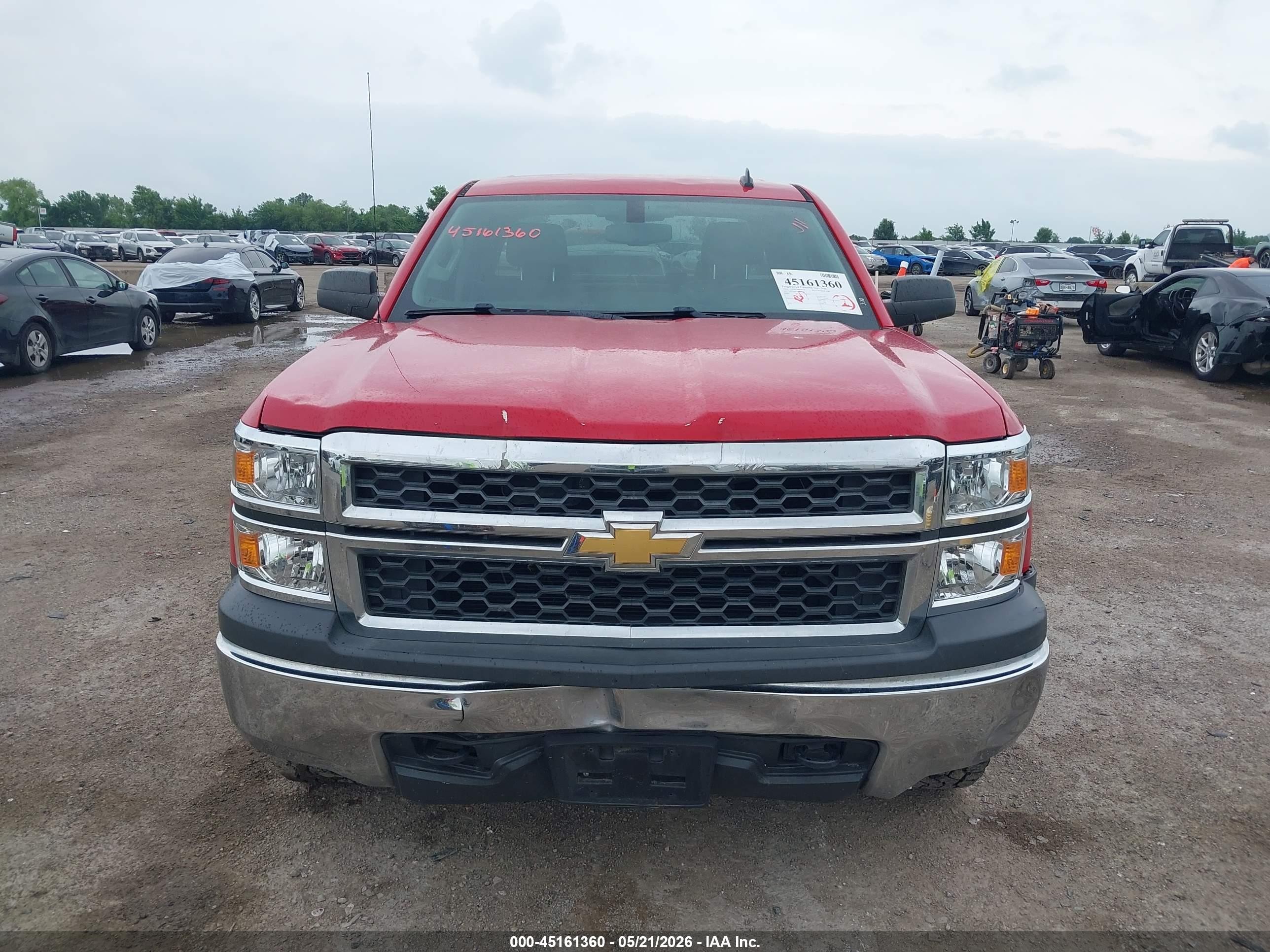 2014 Chevrolet Silverado 1500 Work Truck 2wt Red vin: 1GCVKPEC4EZ339729