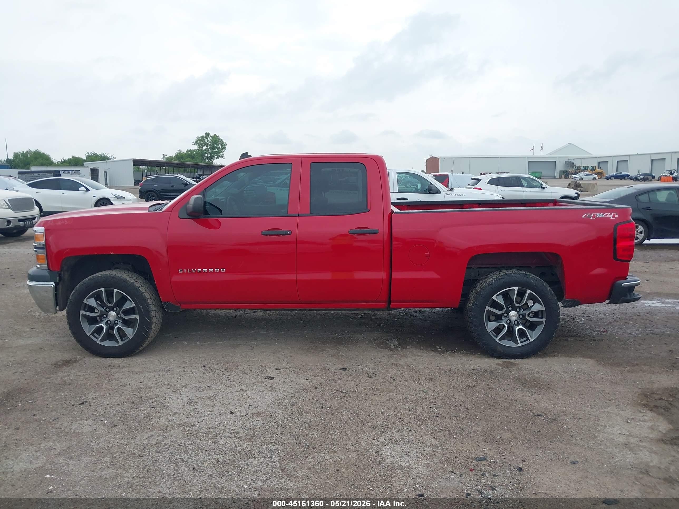 2014 Chevrolet Silverado 1500 Work Truck 2wt Red vin: 1GCVKPEC4EZ339729