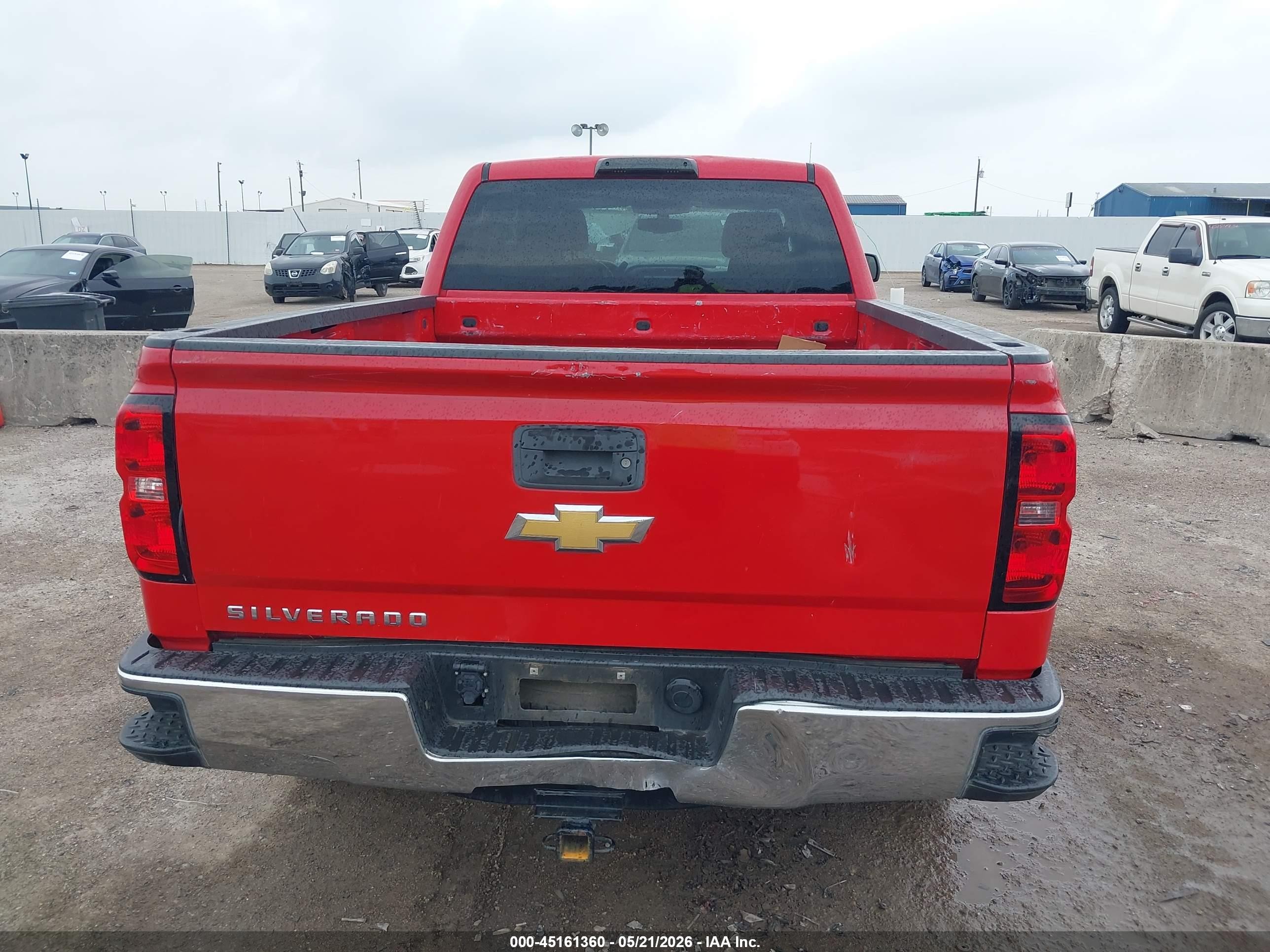 2014 Chevrolet Silverado 1500 Work Truck 2wt Red vin: 1GCVKPEC4EZ339729