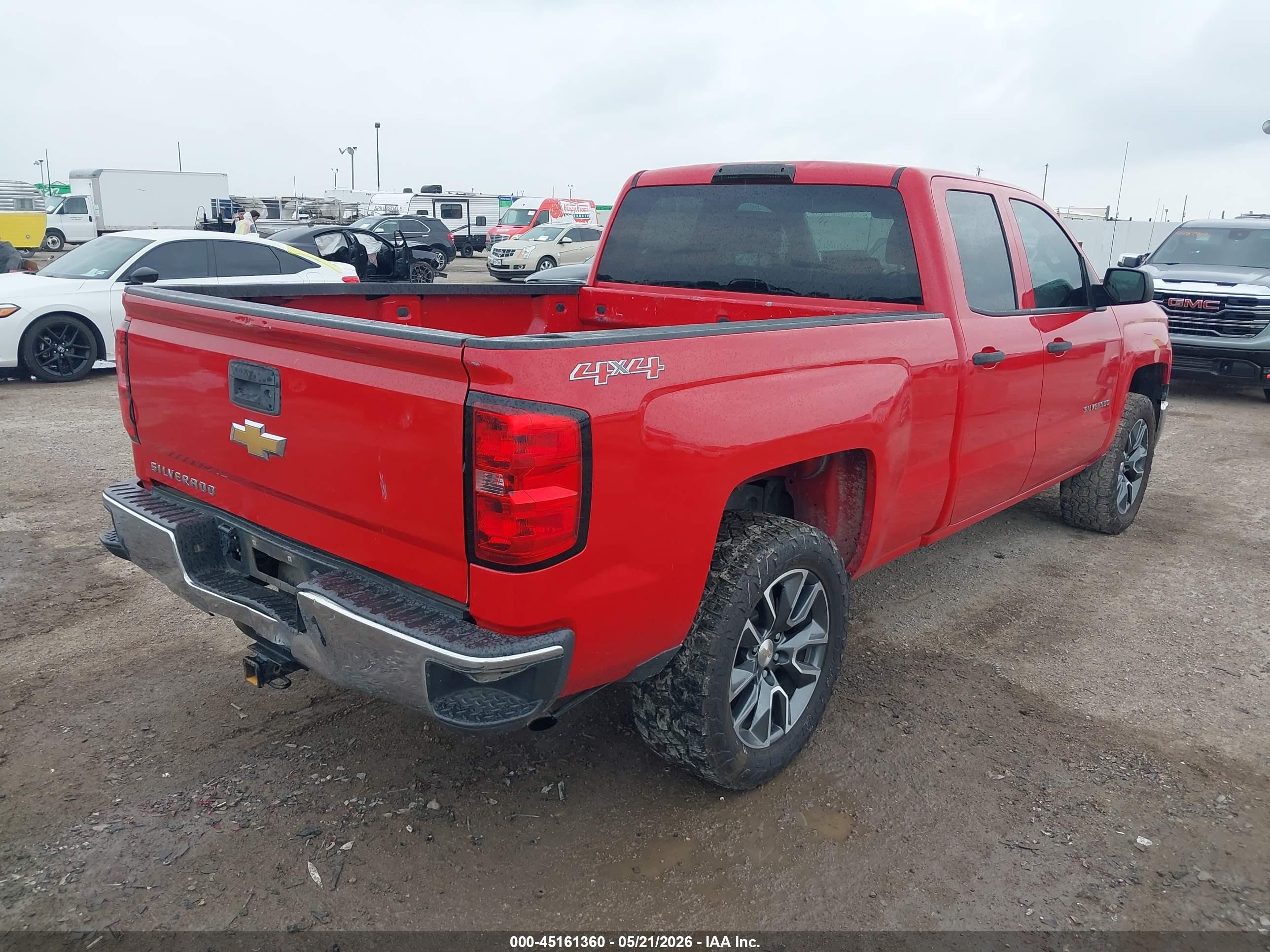 2014 Chevrolet Silverado 1500 Work Truck 2wt Red vin: 1GCVKPEC4EZ339729