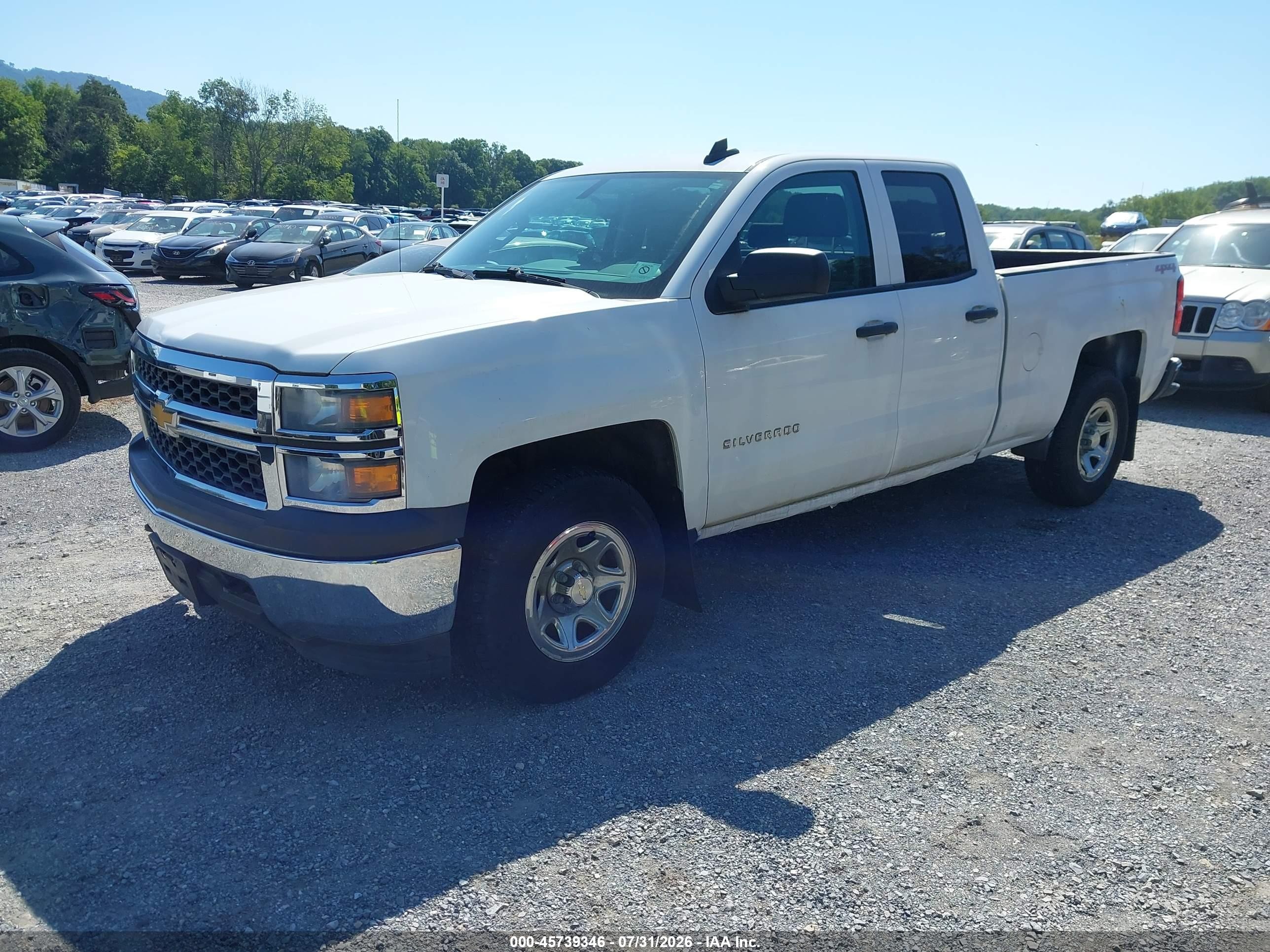 2015 Chevrolet Silverado 1500 Ls White vin: 1GCVKPEC4FZ217549