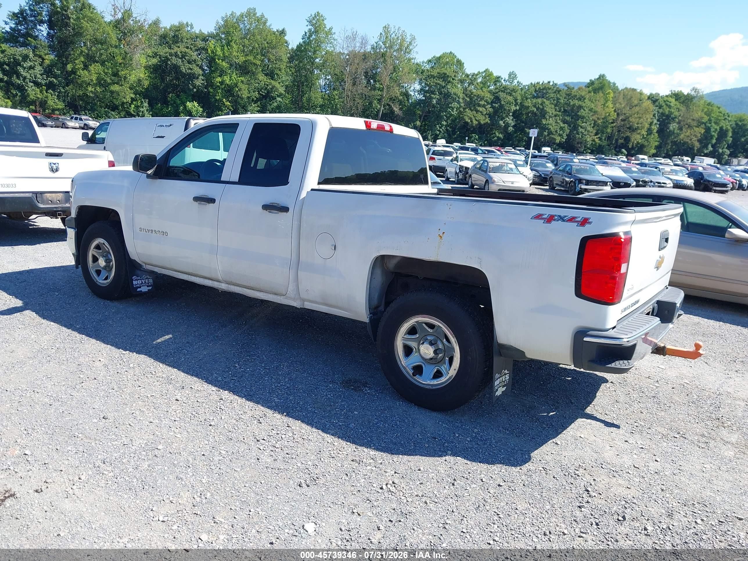 2015 Chevrolet Silverado 1500 Ls White vin: 1GCVKPEC4FZ217549