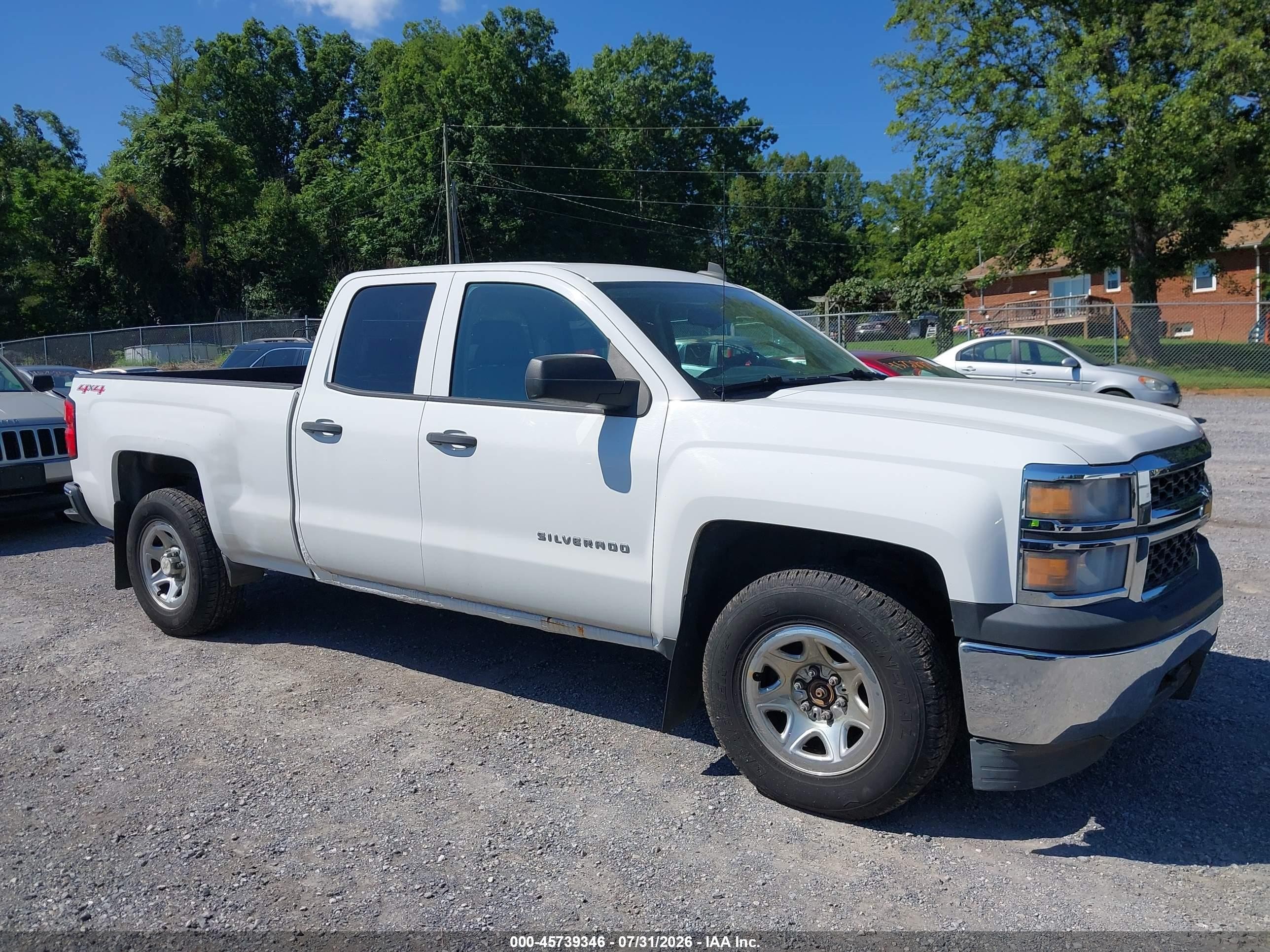 2015 Chevrolet Silverado 1500 Ls White vin: 1GCVKPEC4FZ217549