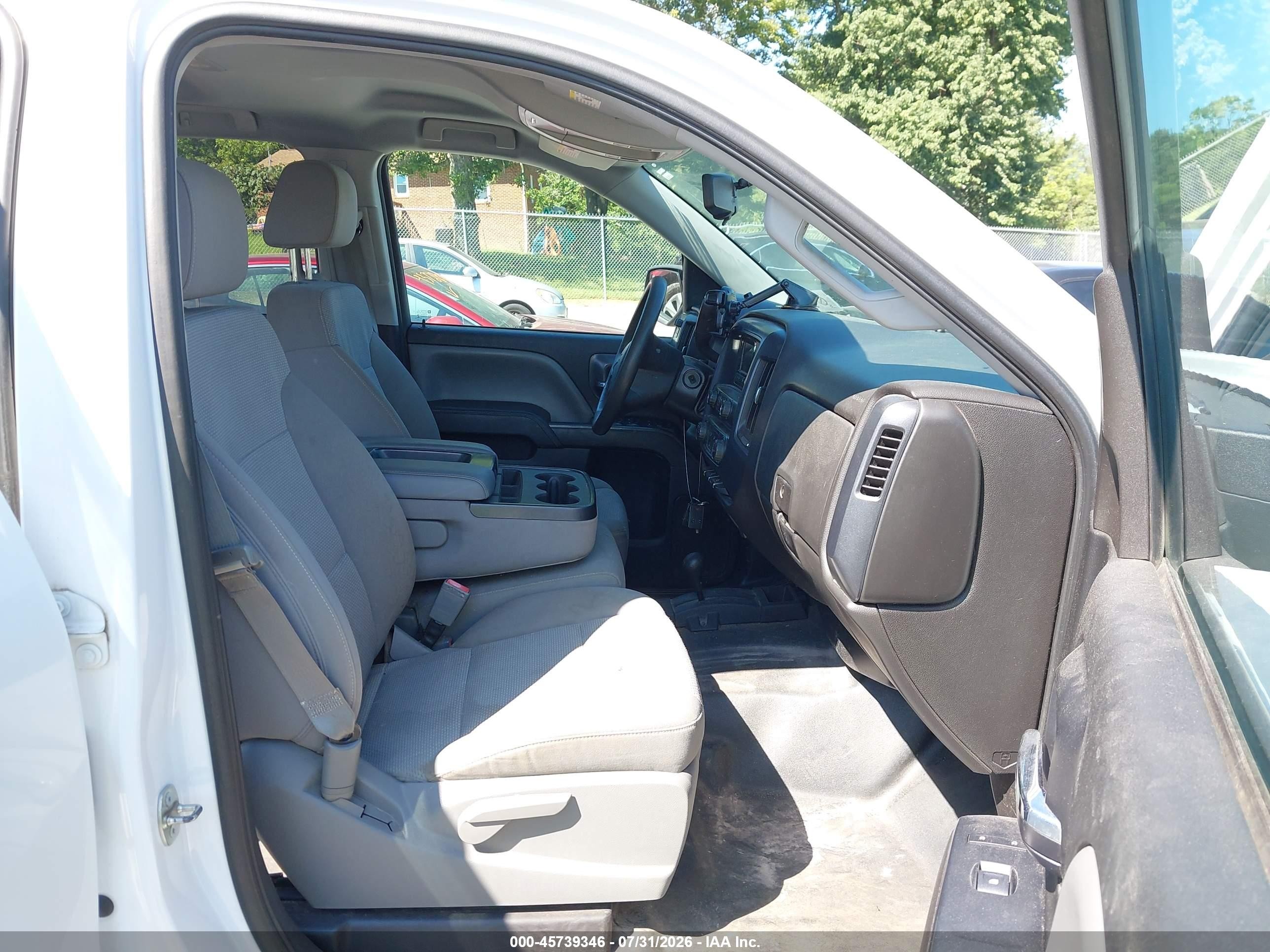 2015 Chevrolet Silverado 1500 Ls White vin: 1GCVKPEC4FZ217549