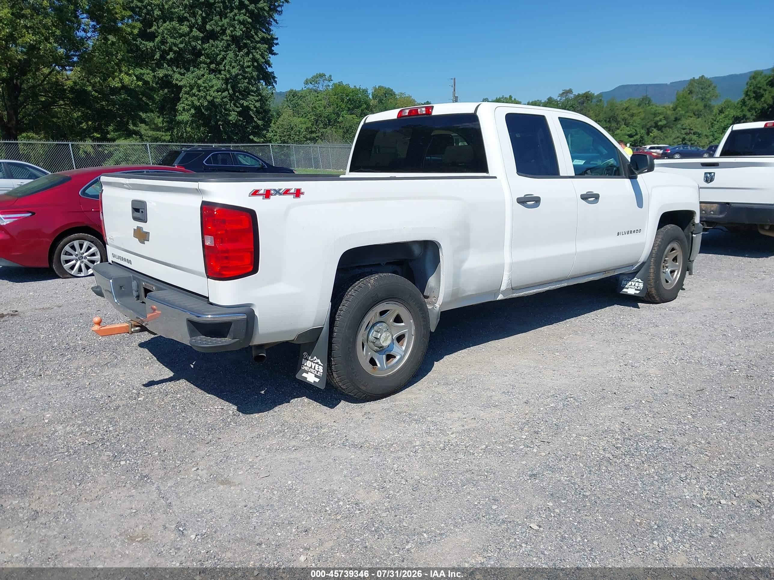 2015 Chevrolet Silverado 1500 Ls White vin: 1GCVKPEC4FZ217549