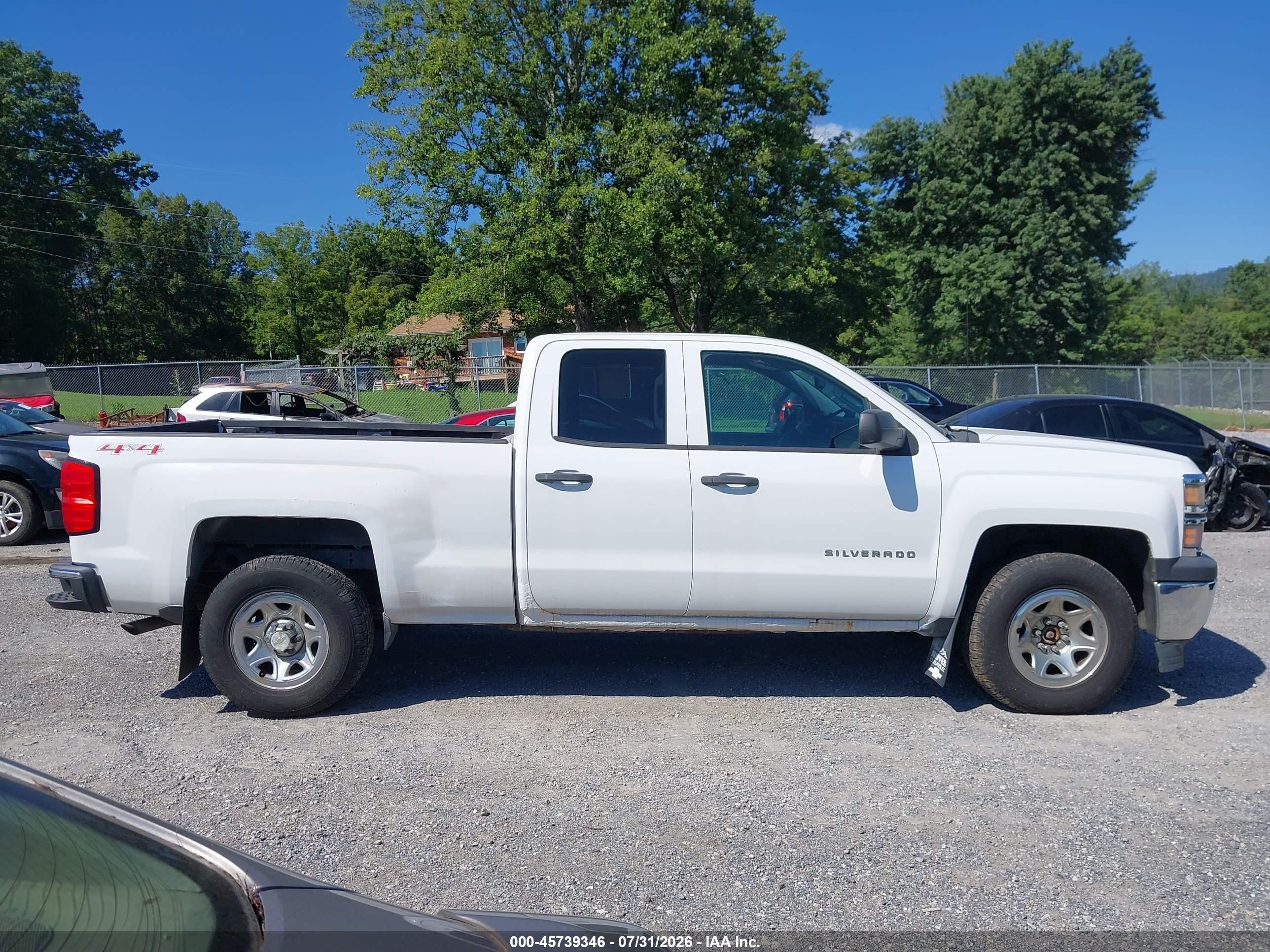 2015 Chevrolet Silverado 1500 Ls White vin: 1GCVKPEC4FZ217549