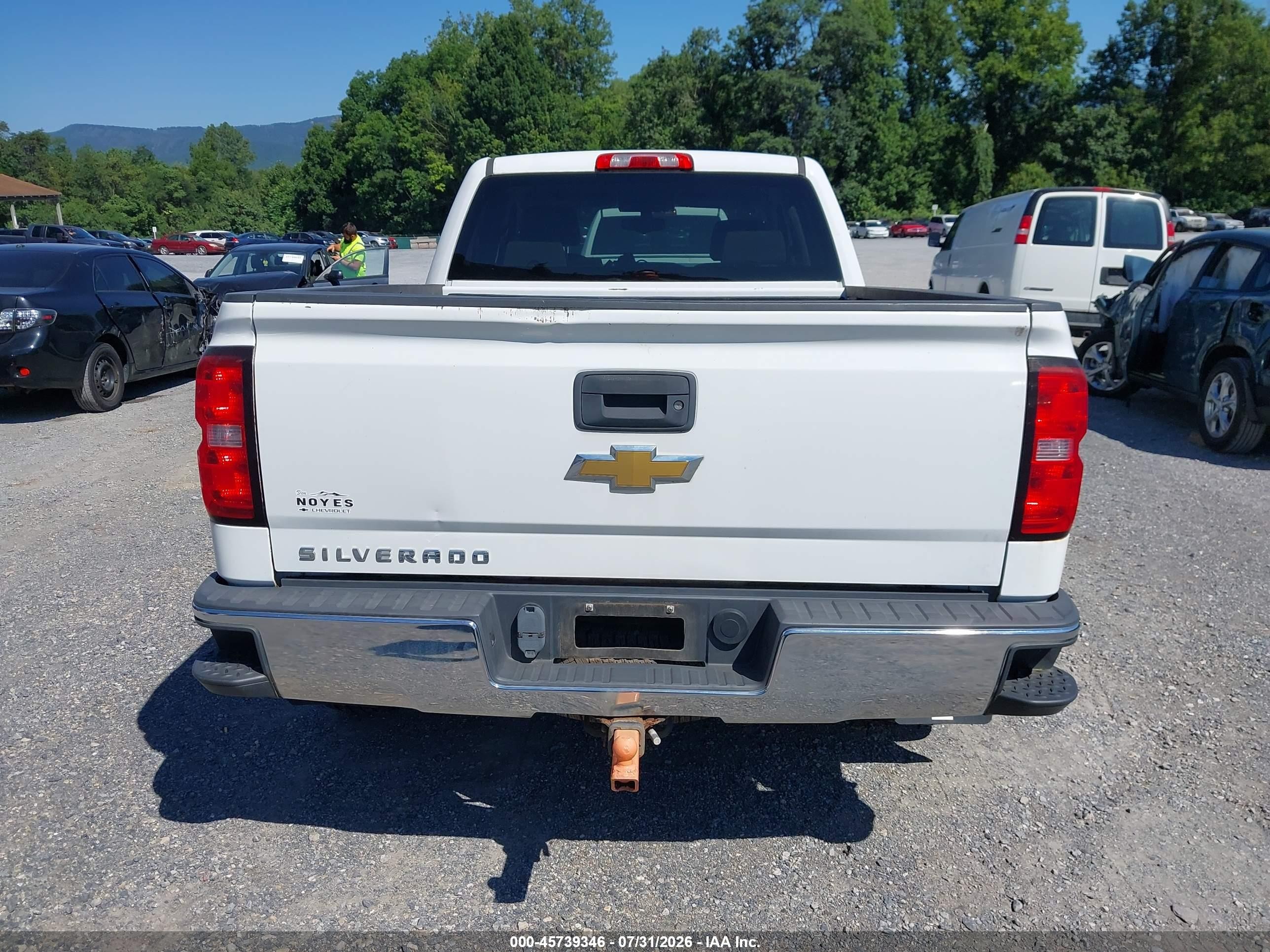 2015 Chevrolet Silverado 1500 Ls White vin: 1GCVKPEC4FZ217549