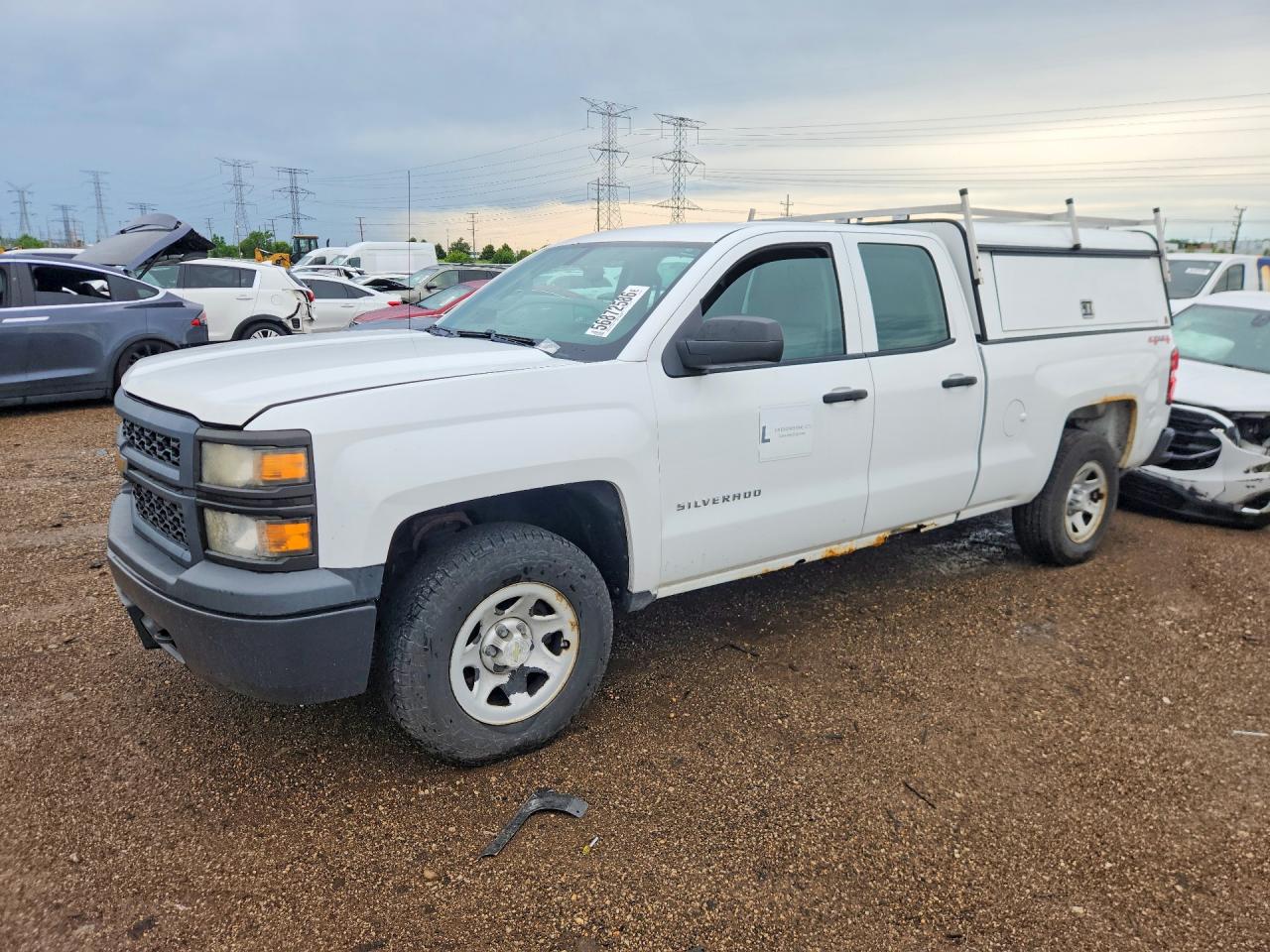 2014 Chevrolet Silverado K1500 White vin: 1GCVKPEC5EZ133349