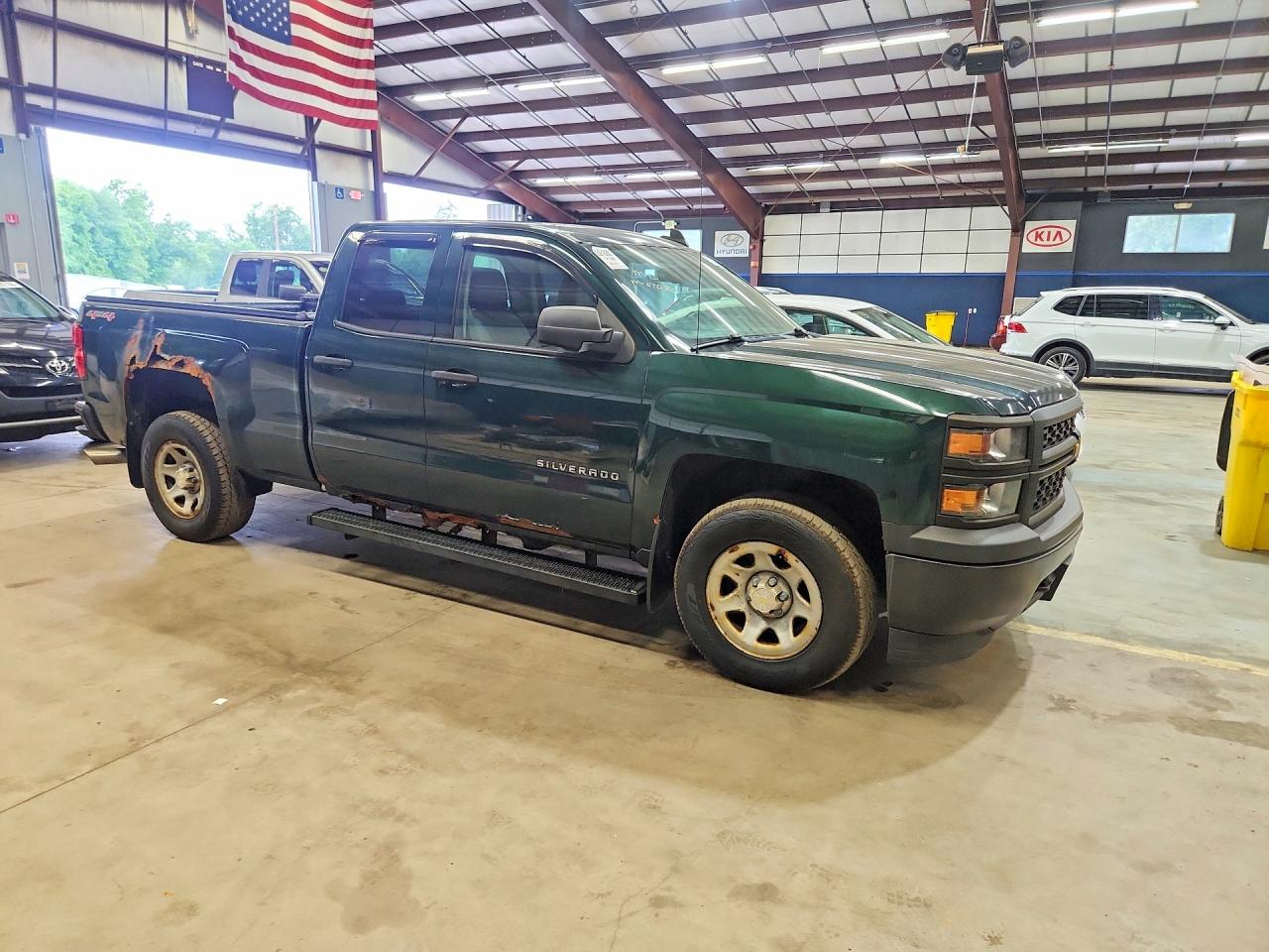 2015 Chevrolet Silverado K1500 Green vin: 1GCVKPEC5FZ295774