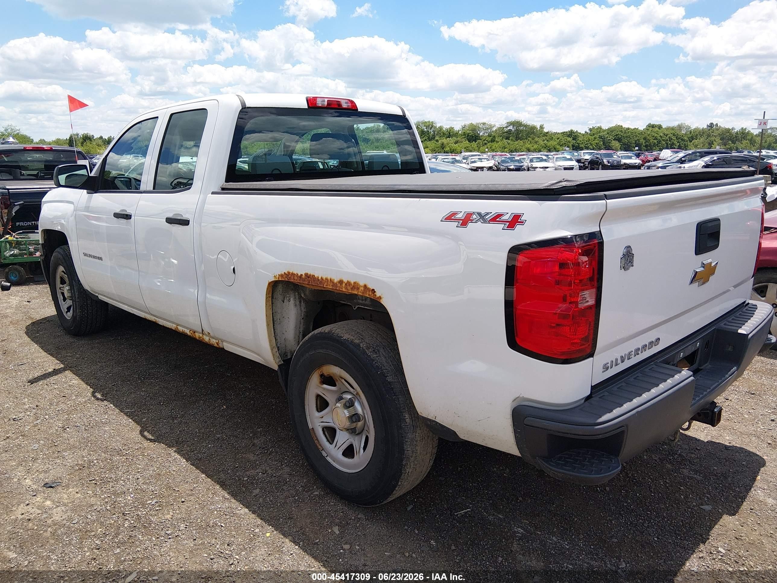 2014 Chevrolet Silverado 1500 Work Truck White vin: 1GCVKPEC6EZ408808